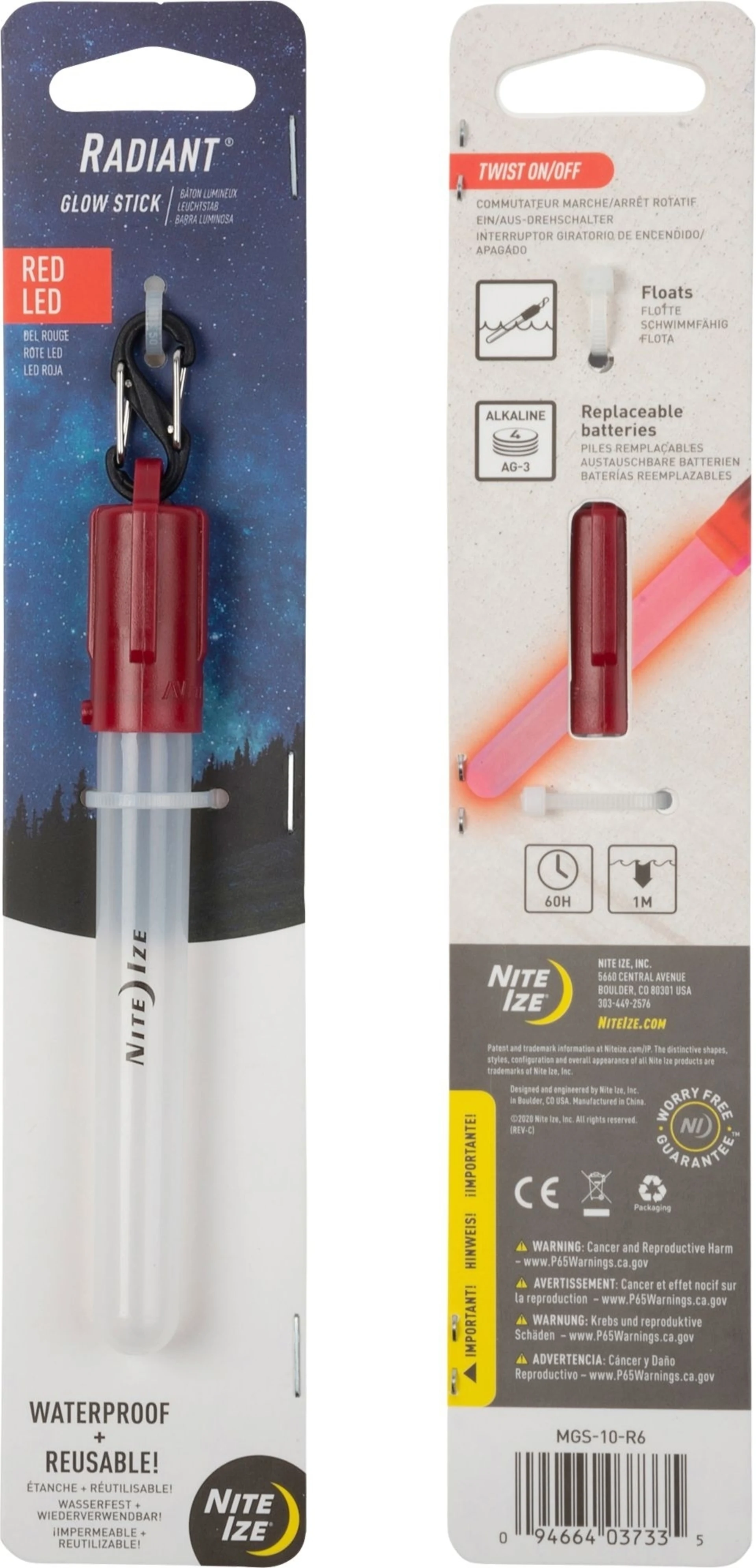 LED Mini Glowstick Leuchtstab rot
