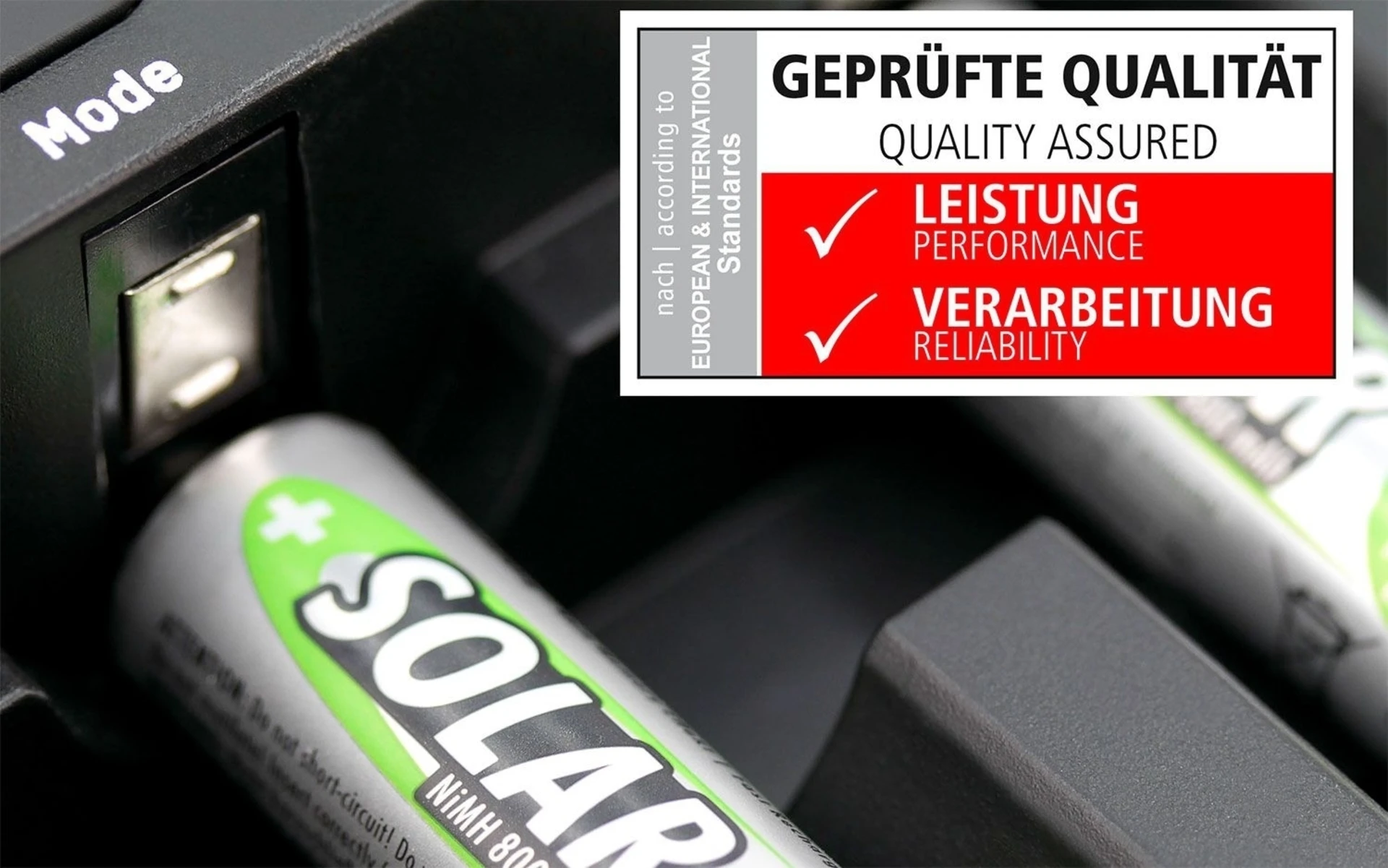 Ansmann Solar Mignon AA 800 mAh NiMH Akkubatterie Wiederaufladbar (2er Pack)‌