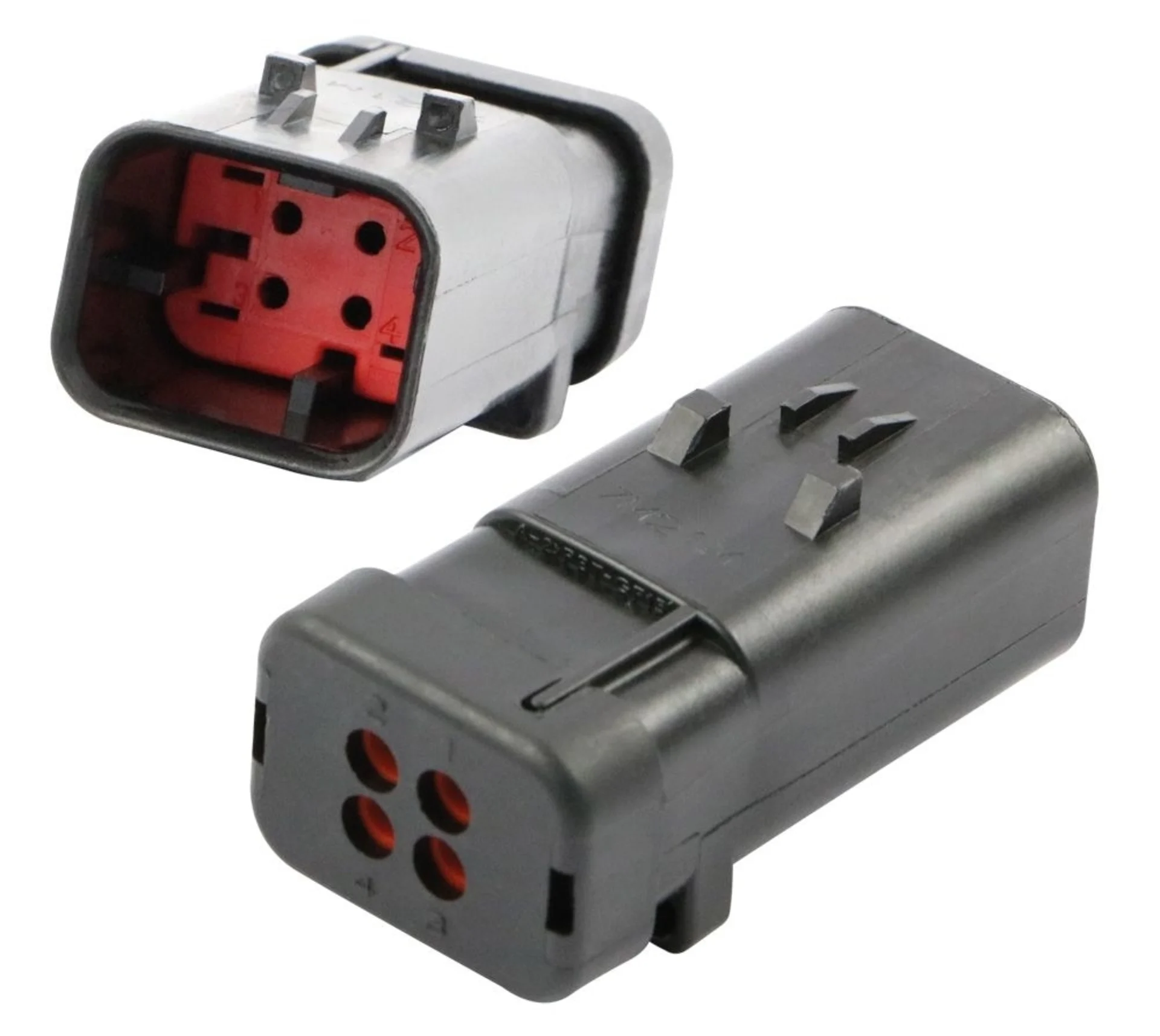 AMPSeal 16 - Boîtier à broches 4 pôles Key A rouge