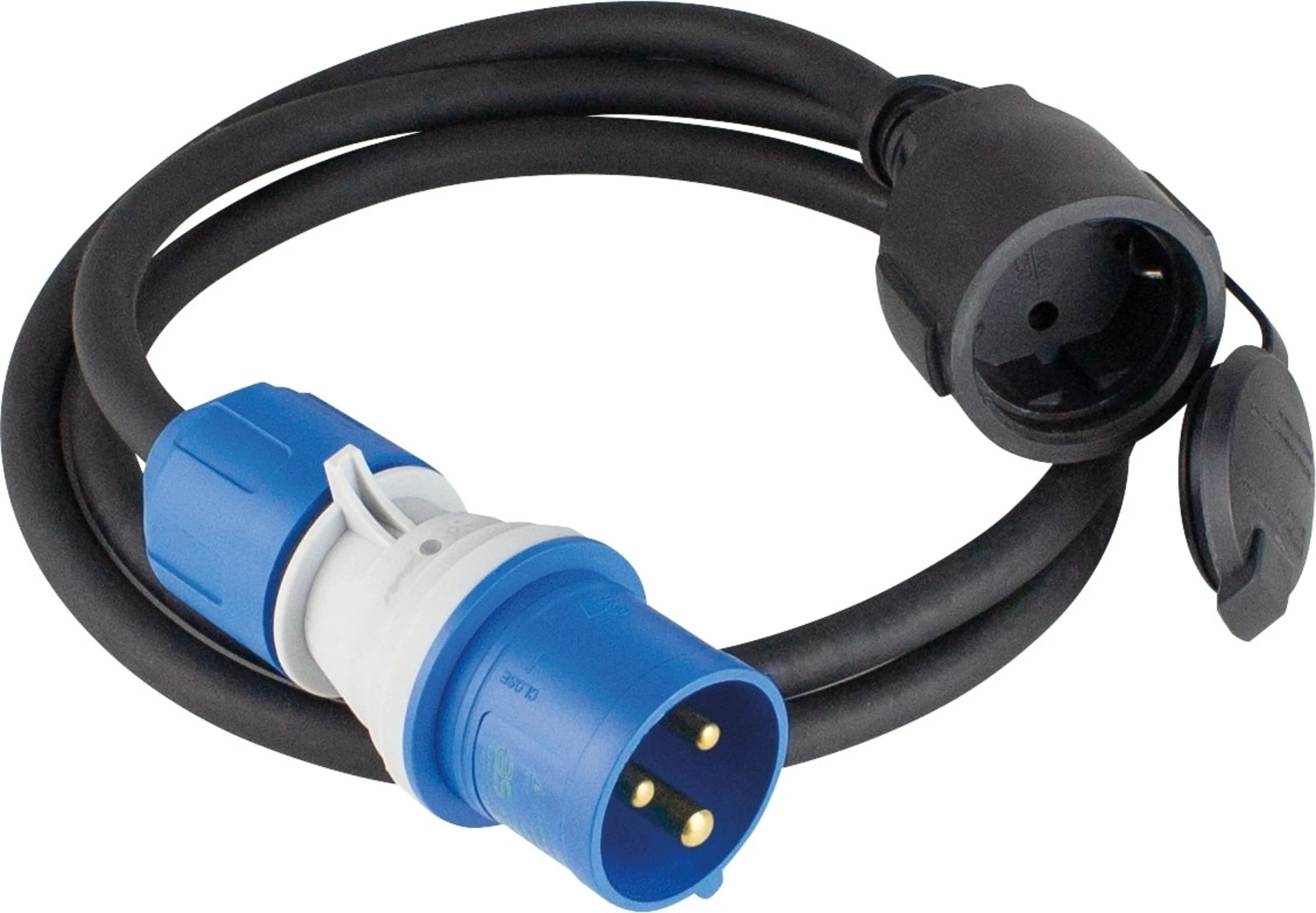AS-Schwabe Powerlight CEE Adapterleitung / Schutzkontakt-Kupplung 1,5 m