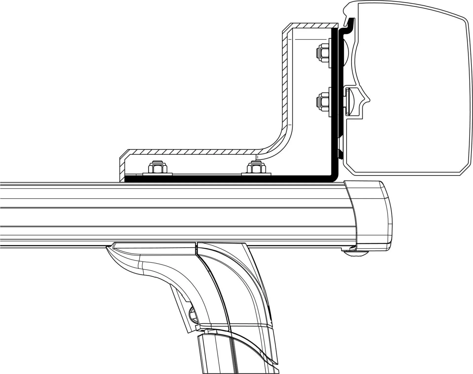 Thule Omnistor 3200 Markisenadapter Roof Rack