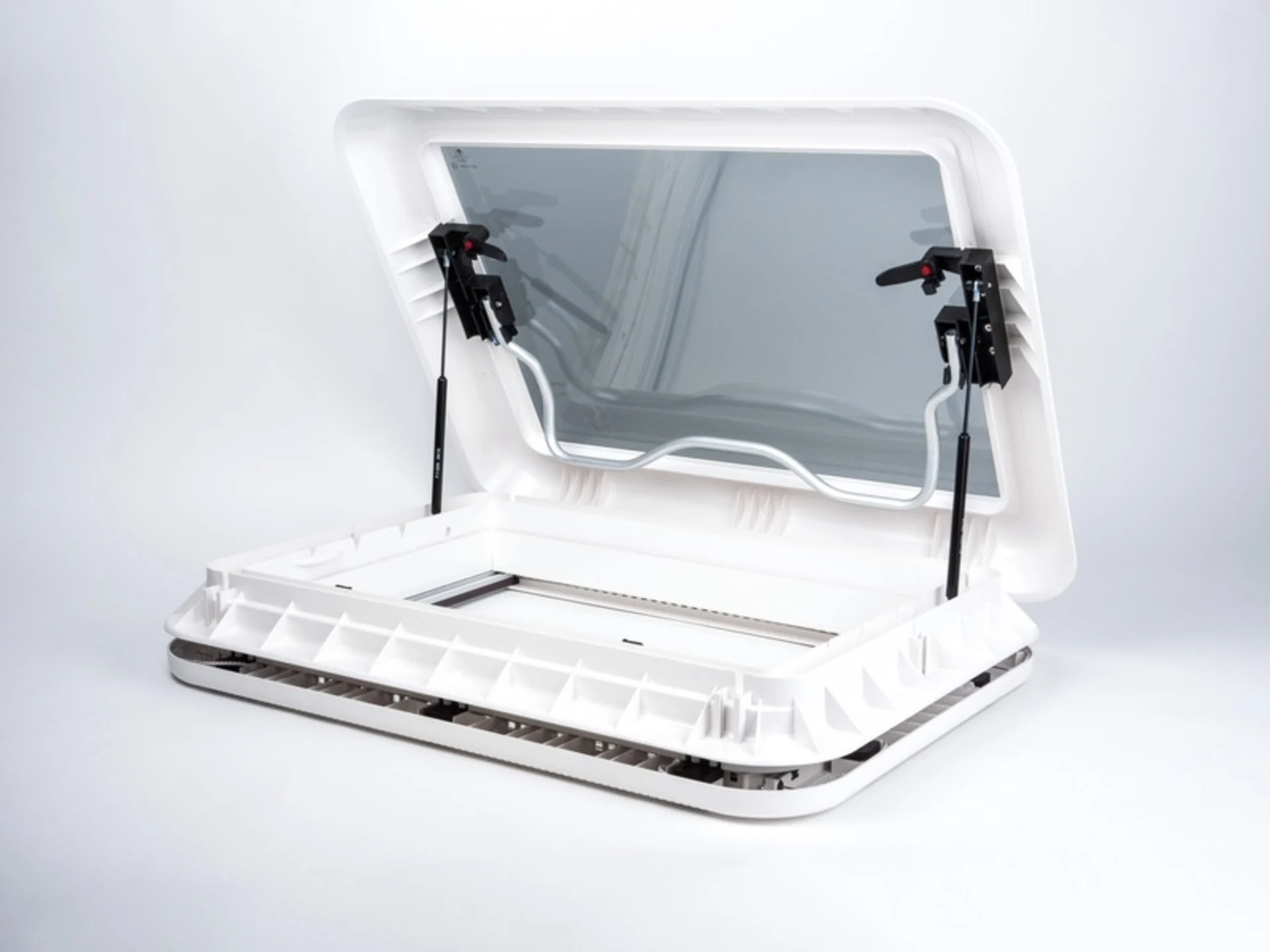 Panorama-Dachhaube 70 x 50 cm mit Zwangsbelüftung und LED-Beleuchtung