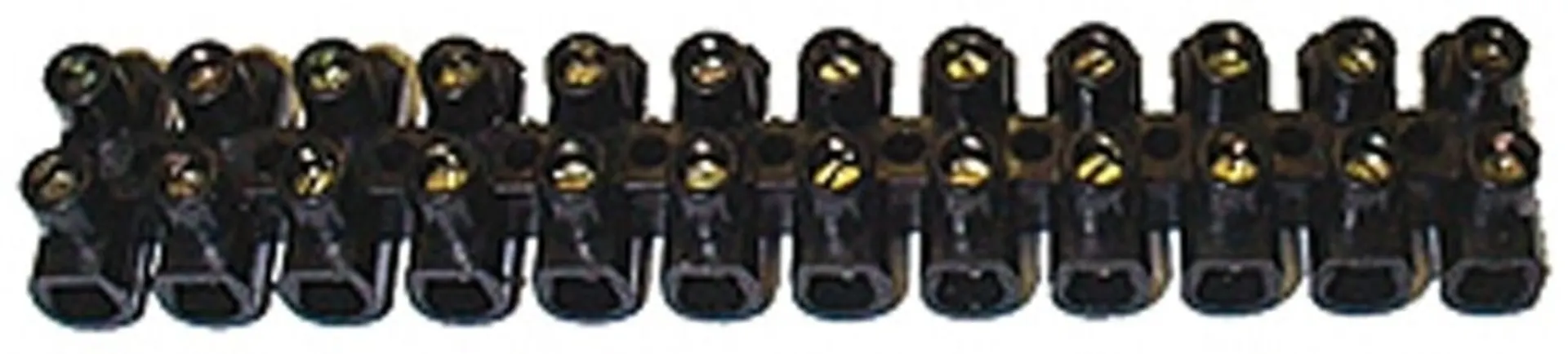 Lüsterklemmen 6 - 10 mm2 schwarz 12-pol. / 6 - 10 mm2 Lüsterklemmen 6 - 10 mm2 schwarz 12-pol. / 6 - 10 mm2