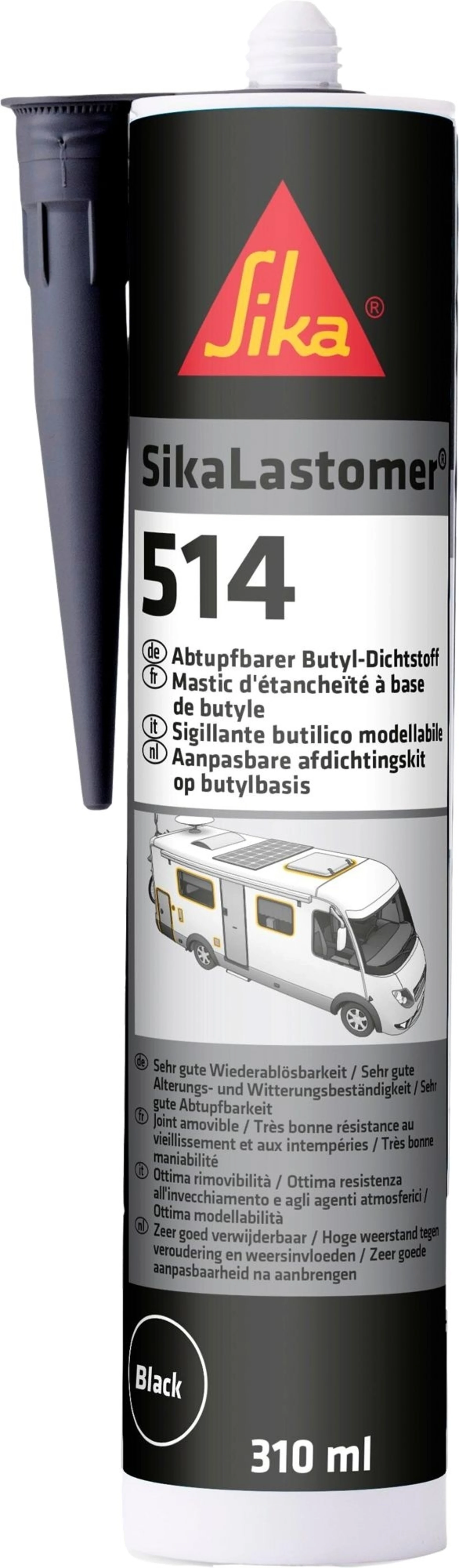 Sika Dichtstoff Lastomer 514 in Kartusche 310 ml schwarz