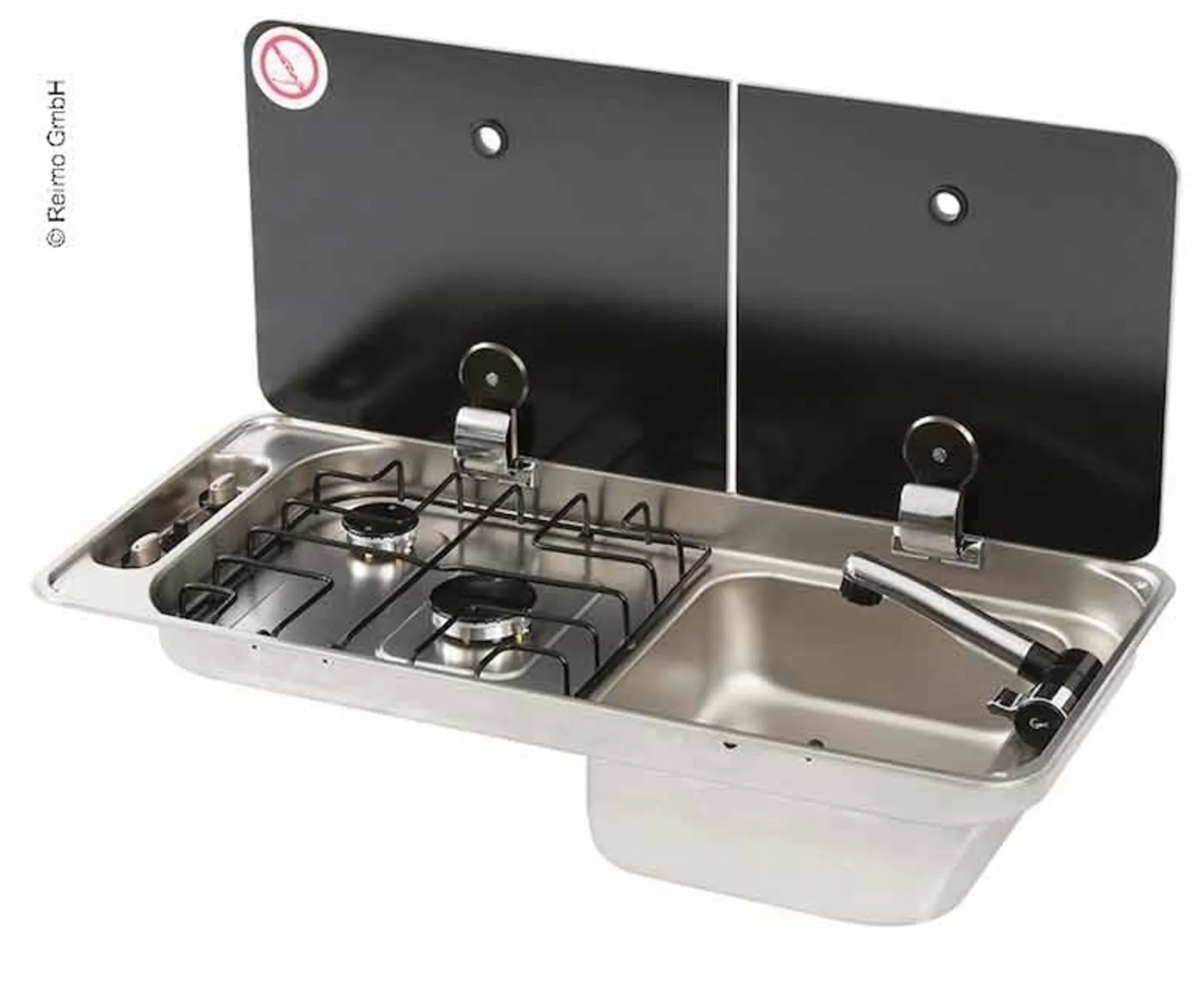 Campingbus-Ausbauset 40 K - Kocher-Spülen-Kombination & Einbaukühlschrank Campingbus-Ausbauset 40 K - Kocher-Spülen-Kombination & Einbaukühlschrank