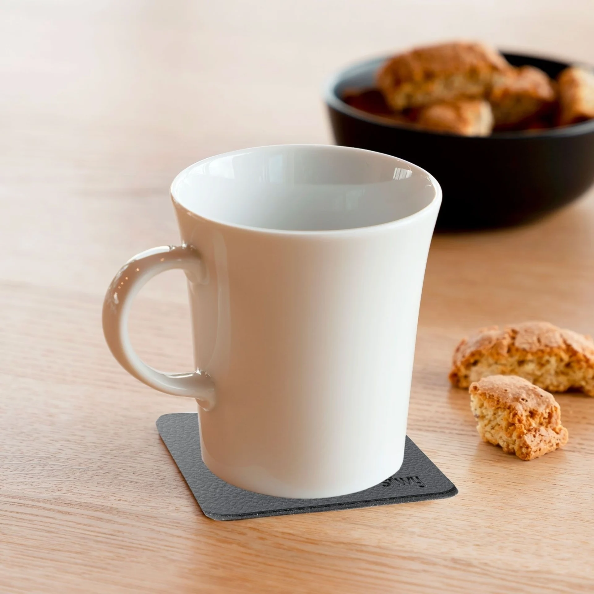 silwy® Tasses magnétiques en porcelaine, y compris les dosettes de nano gel en métal Noir 2 pcs (270 ml)