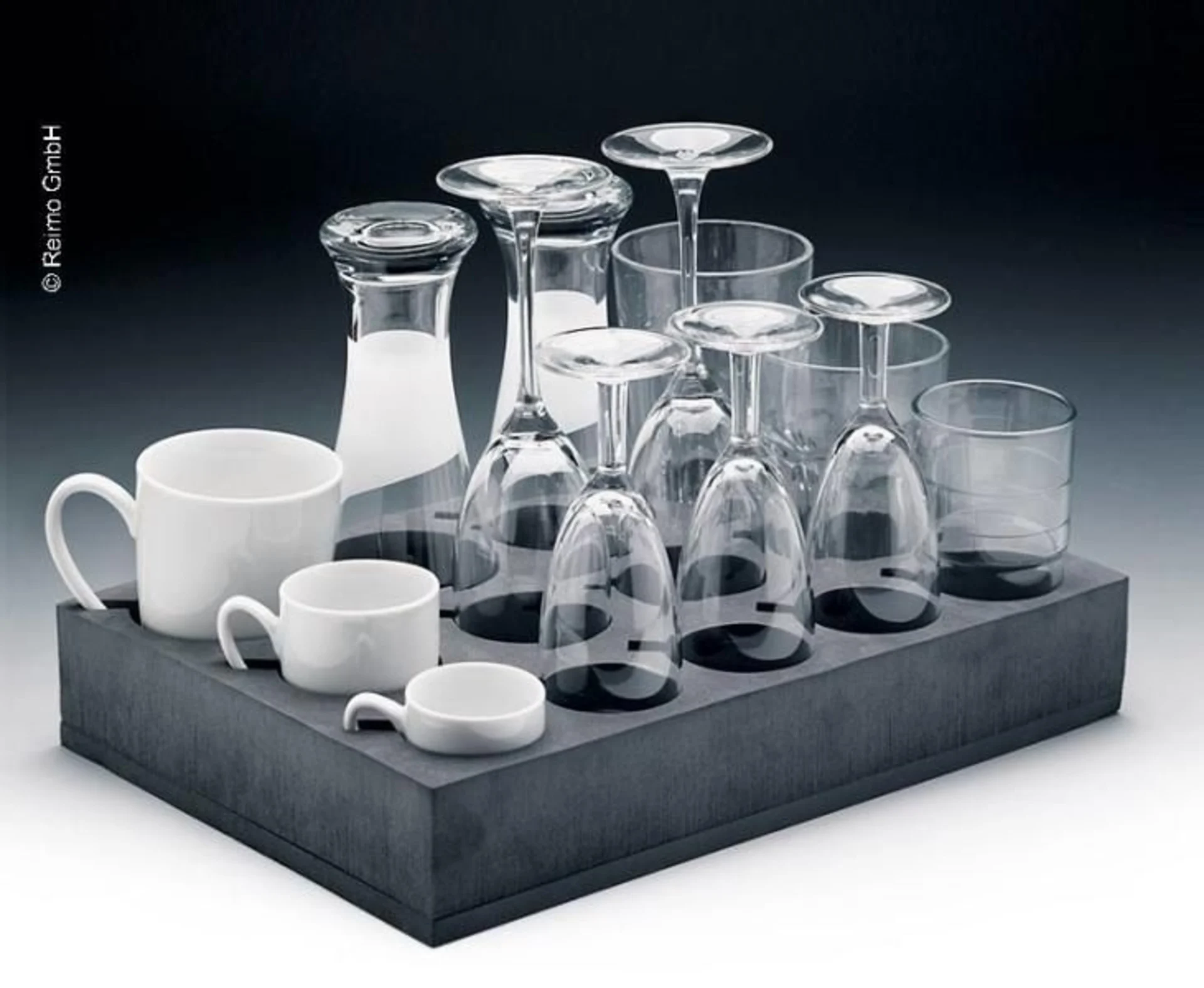 Glas- und Tassenhalter für den sicheren Transport von bis zu 12 Tassen/Gläsern
