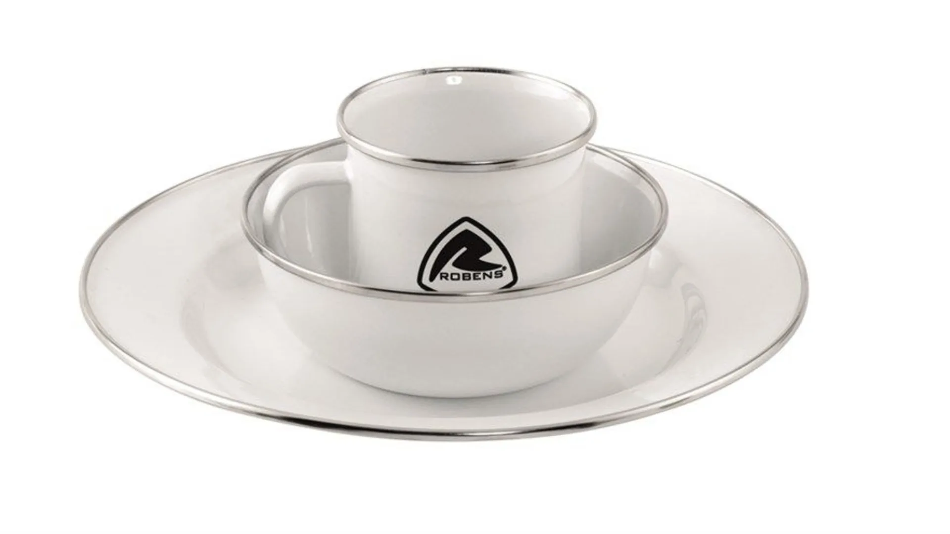 Robens Tongass Single Enamel Emaille Geschirr-Set 3 teilig