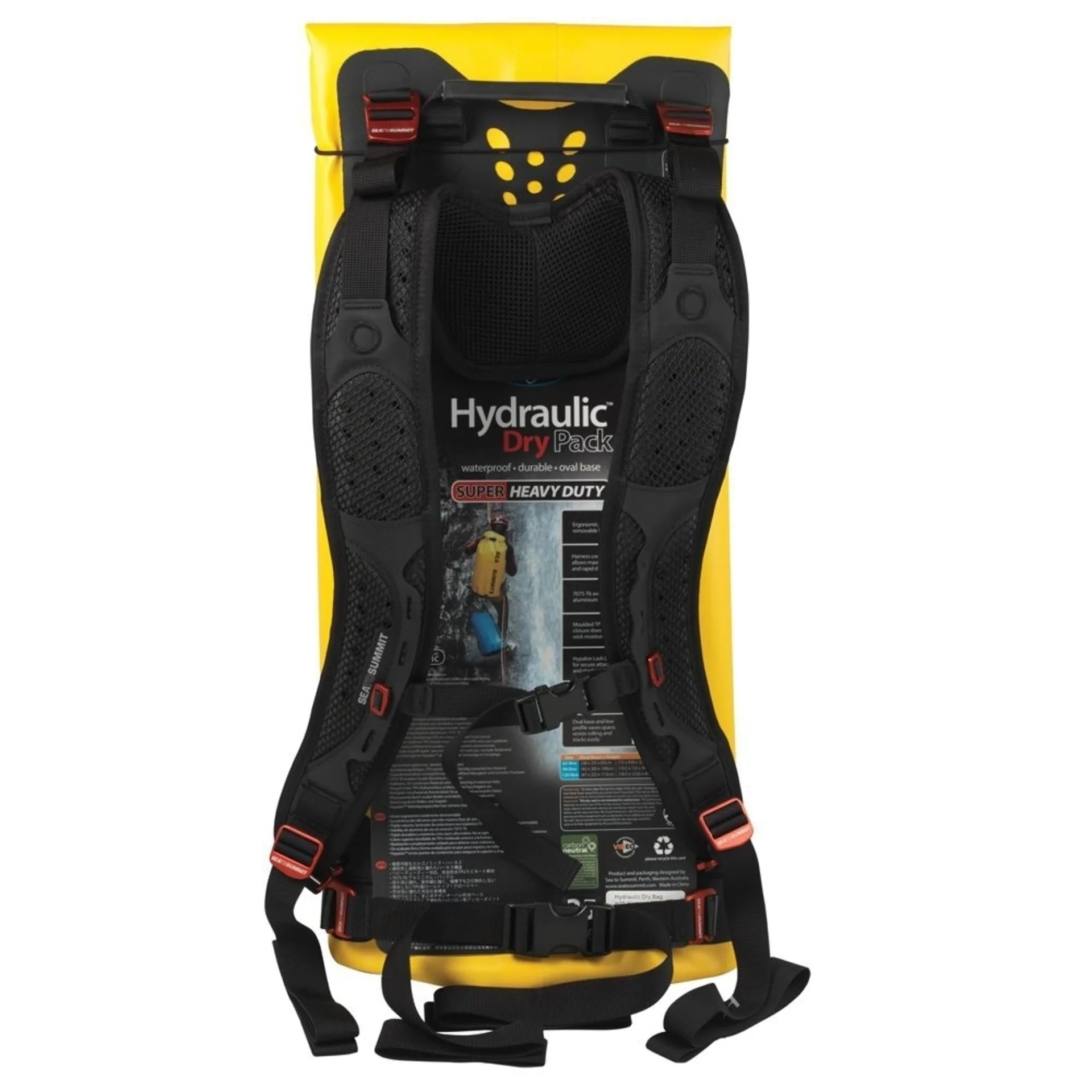 Sea to Summit Hydraulic Dry Pack with Harness Rucksack gelb 35 Liter