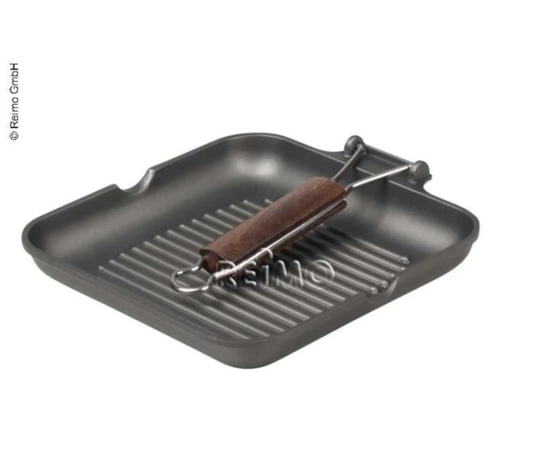 Poêle à griller 24cm, alumin.