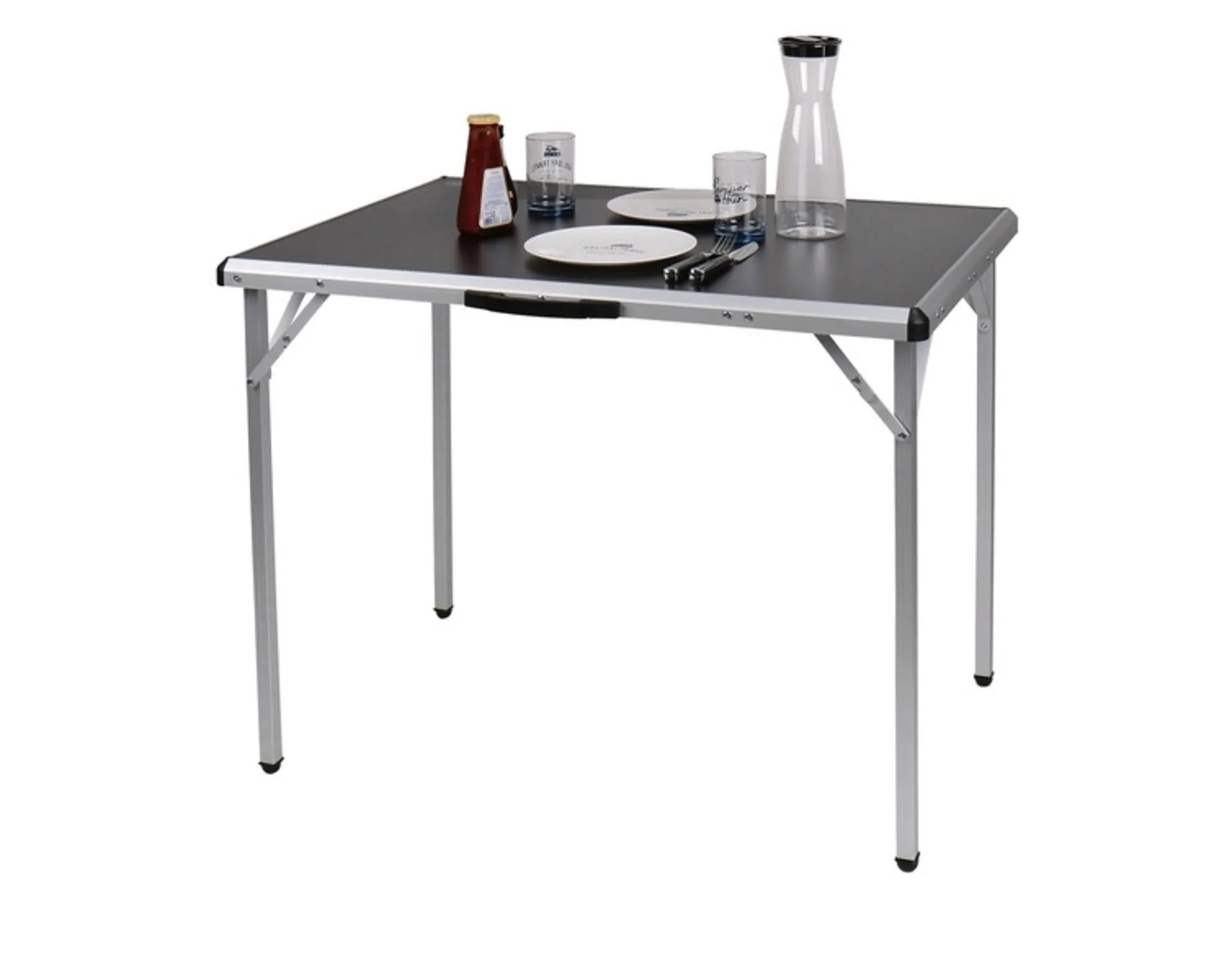 Camp4 TORE Table de camping - 90x60x70 cm avec bord de table en aluminium