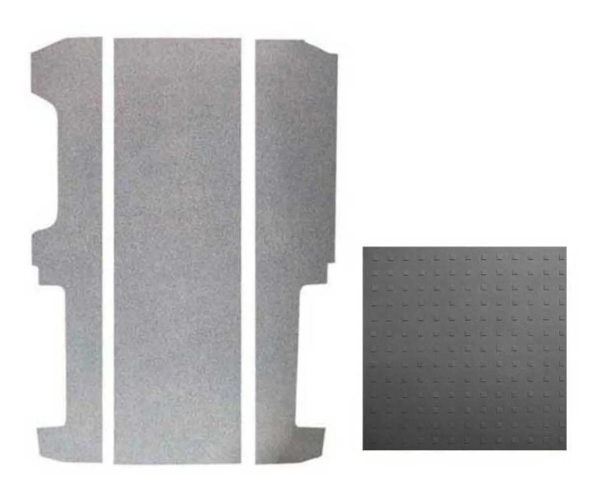 Plaque de plancher VW T6/T5 KR V3000 en 3 parties, 826 mm, décor Quad VW, seuil de porte