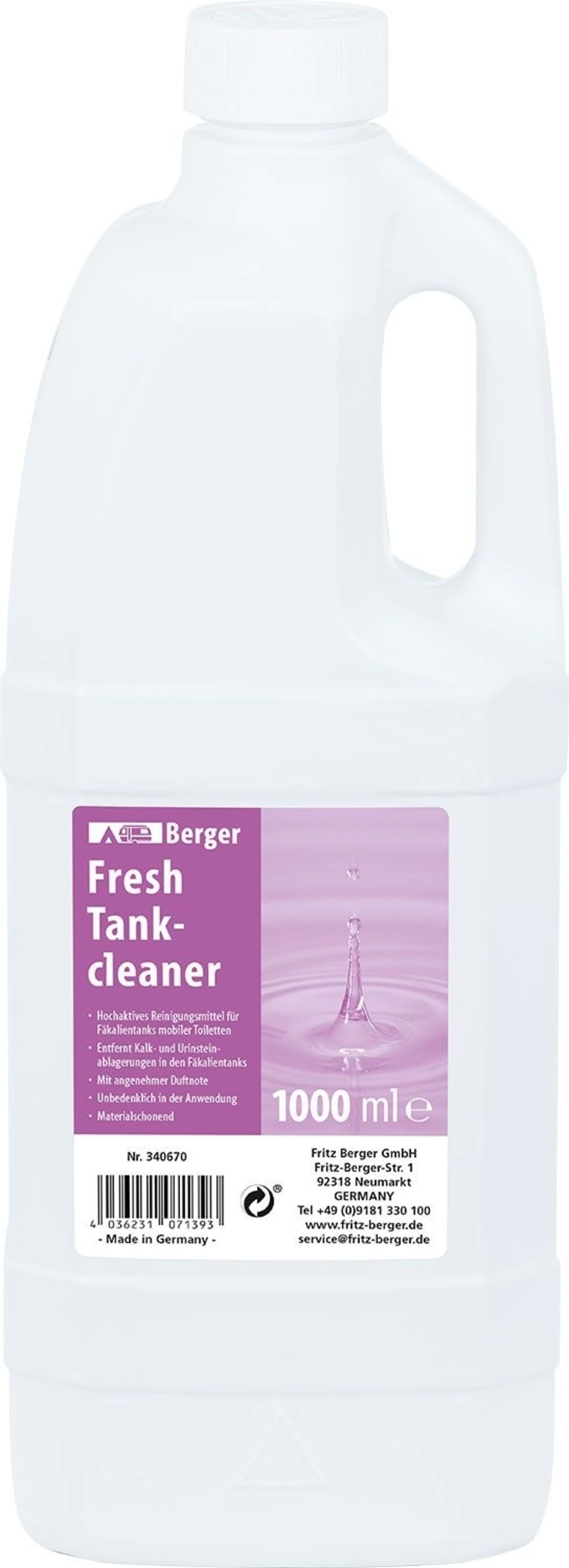 Berger Fresh Tankcleaner Tankreiniger 1 Liter