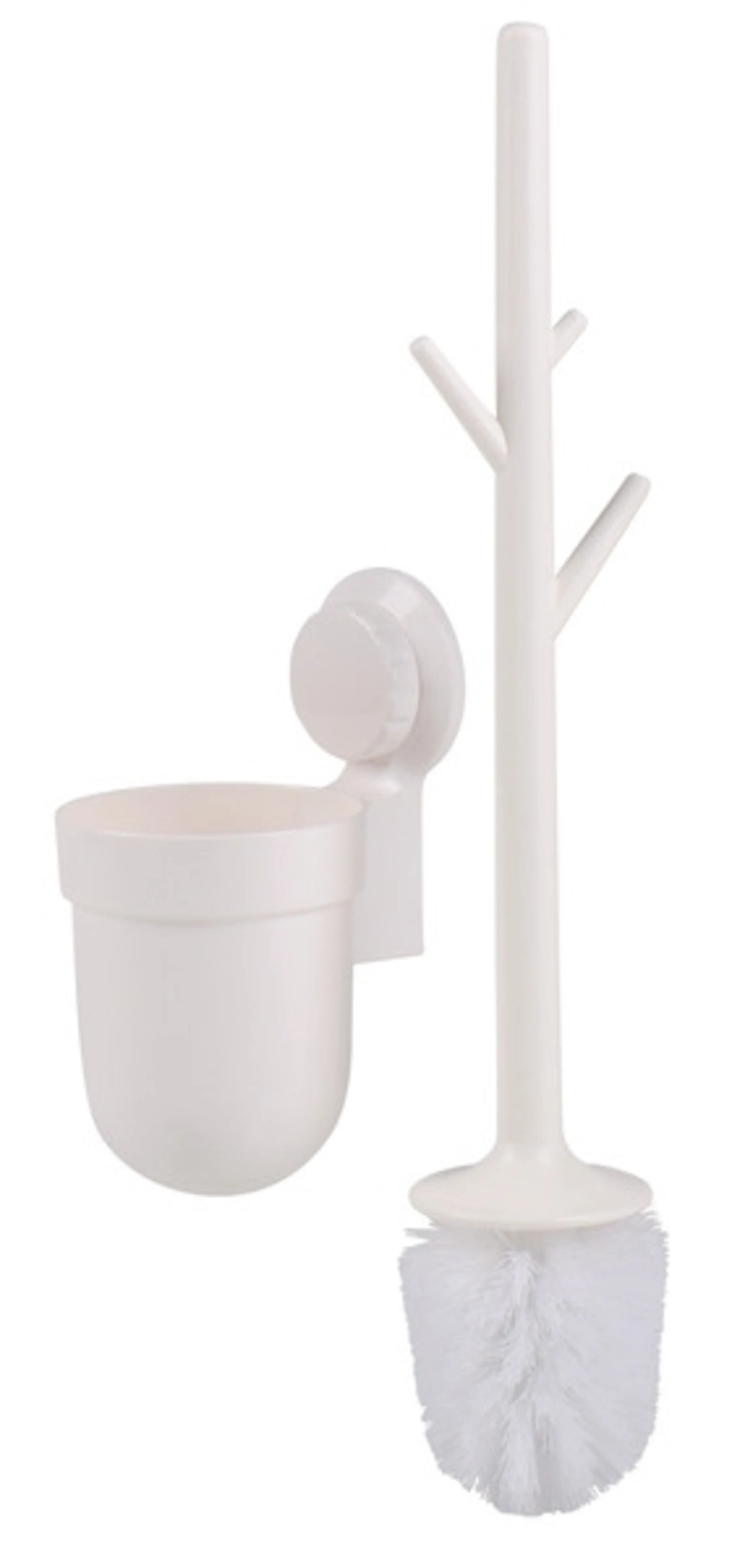 WC-Bürste mit Saugnapf, weiß WC-Bürste mit Saugnapf, weiß
