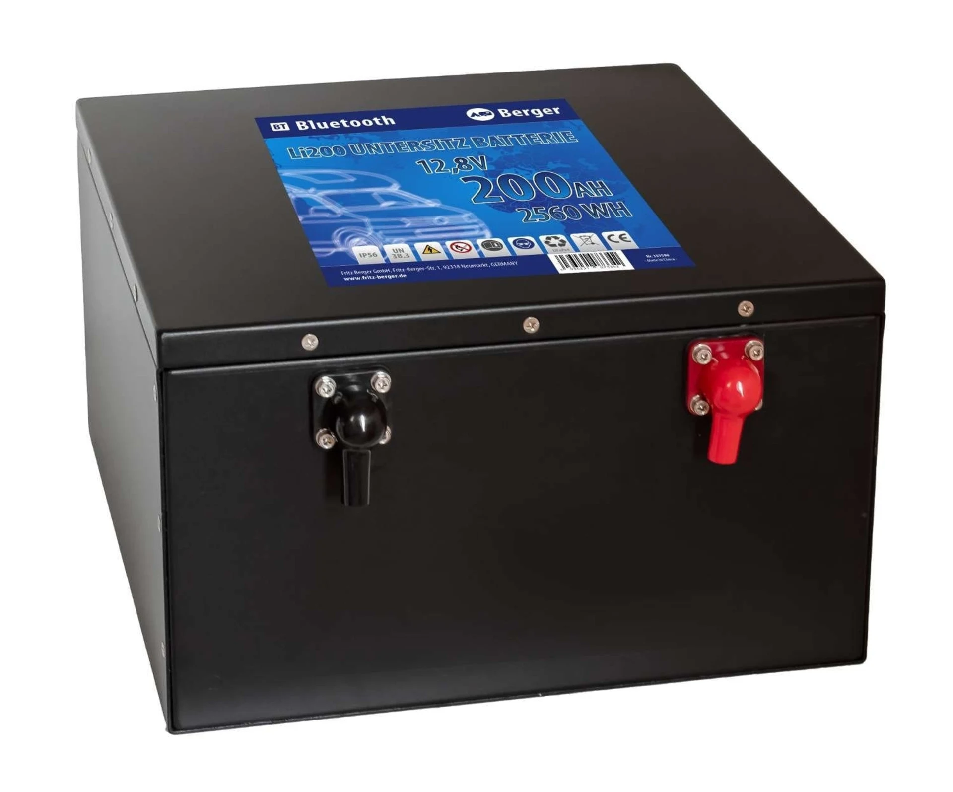 Berger Li200 Lithium Untersitz Batterie 200 Ah 12 V mit Bluetooth