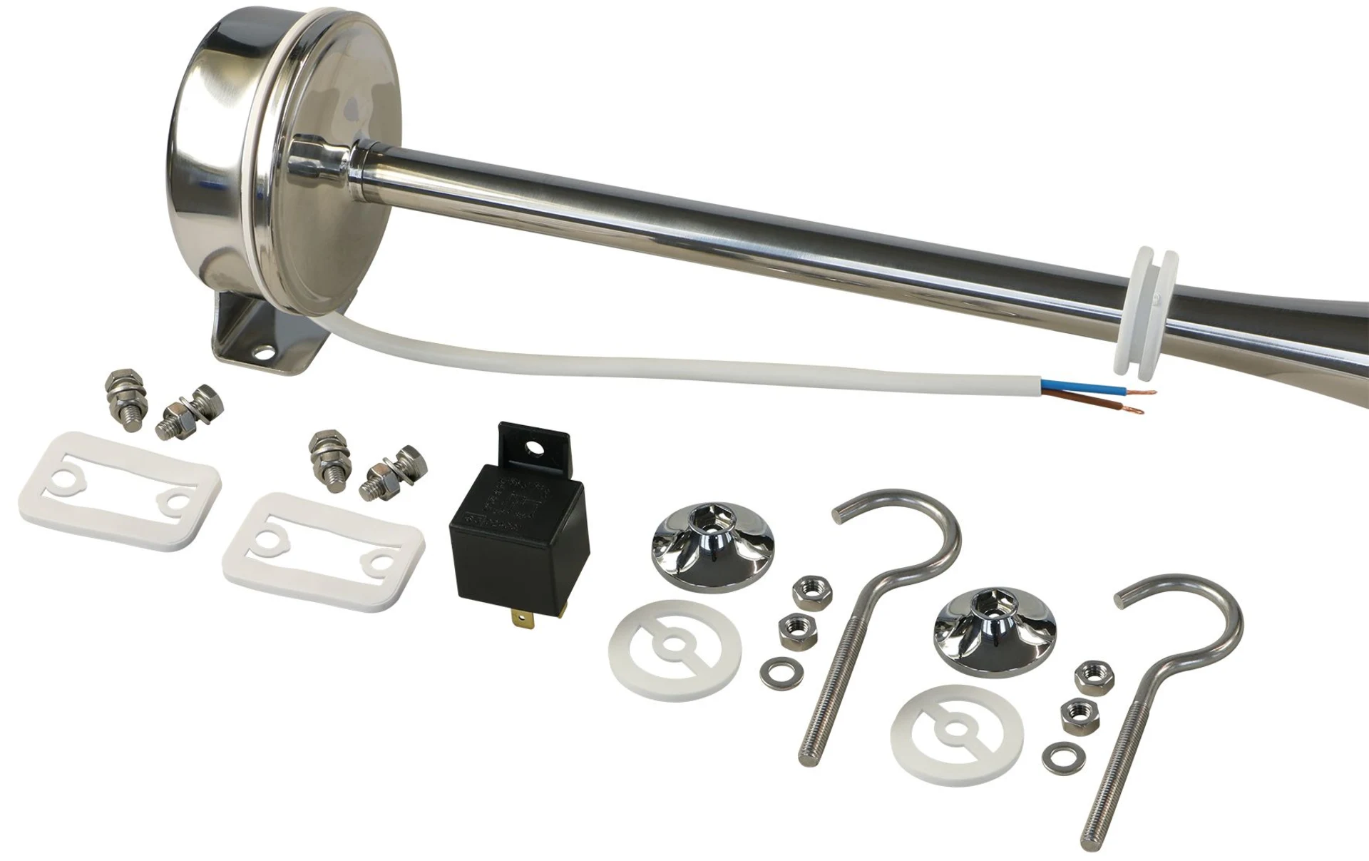 LKW-Doppelhorn, elektromagn., 24V 24V 340/390Hz Länge: 51/43cm