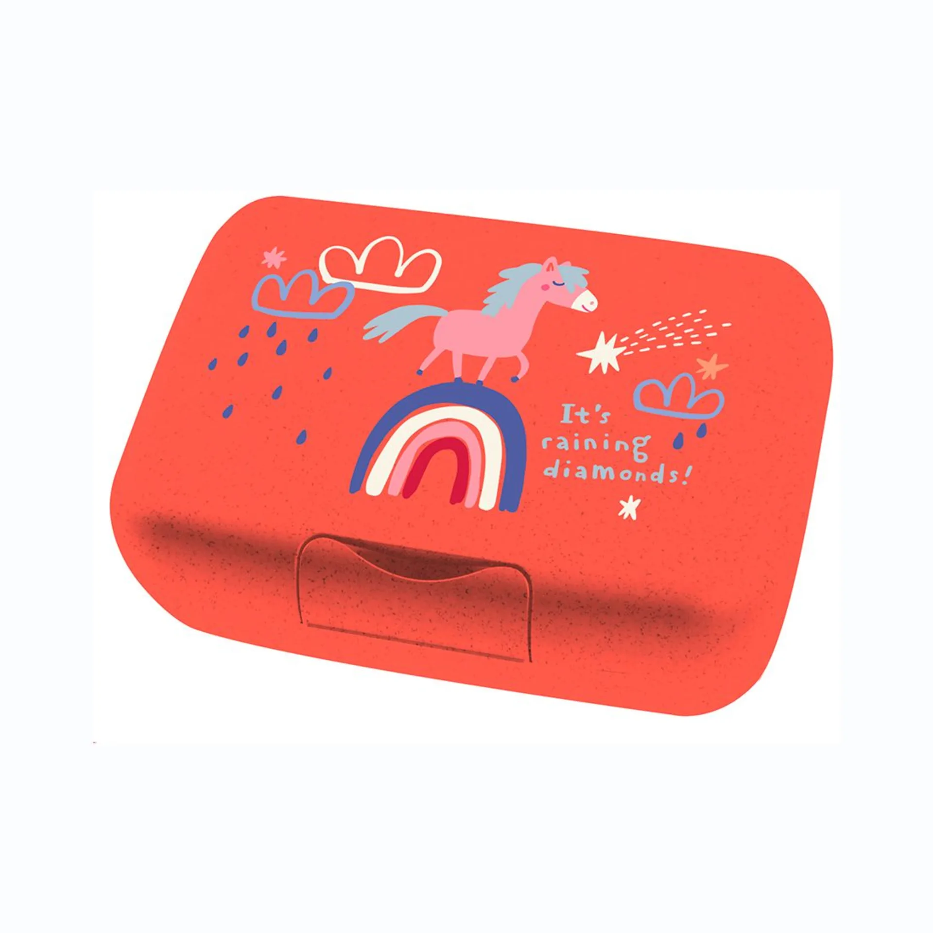 Koziol Candy L Box Lunchbox / Brotdose mit Trennschale organic red dreams