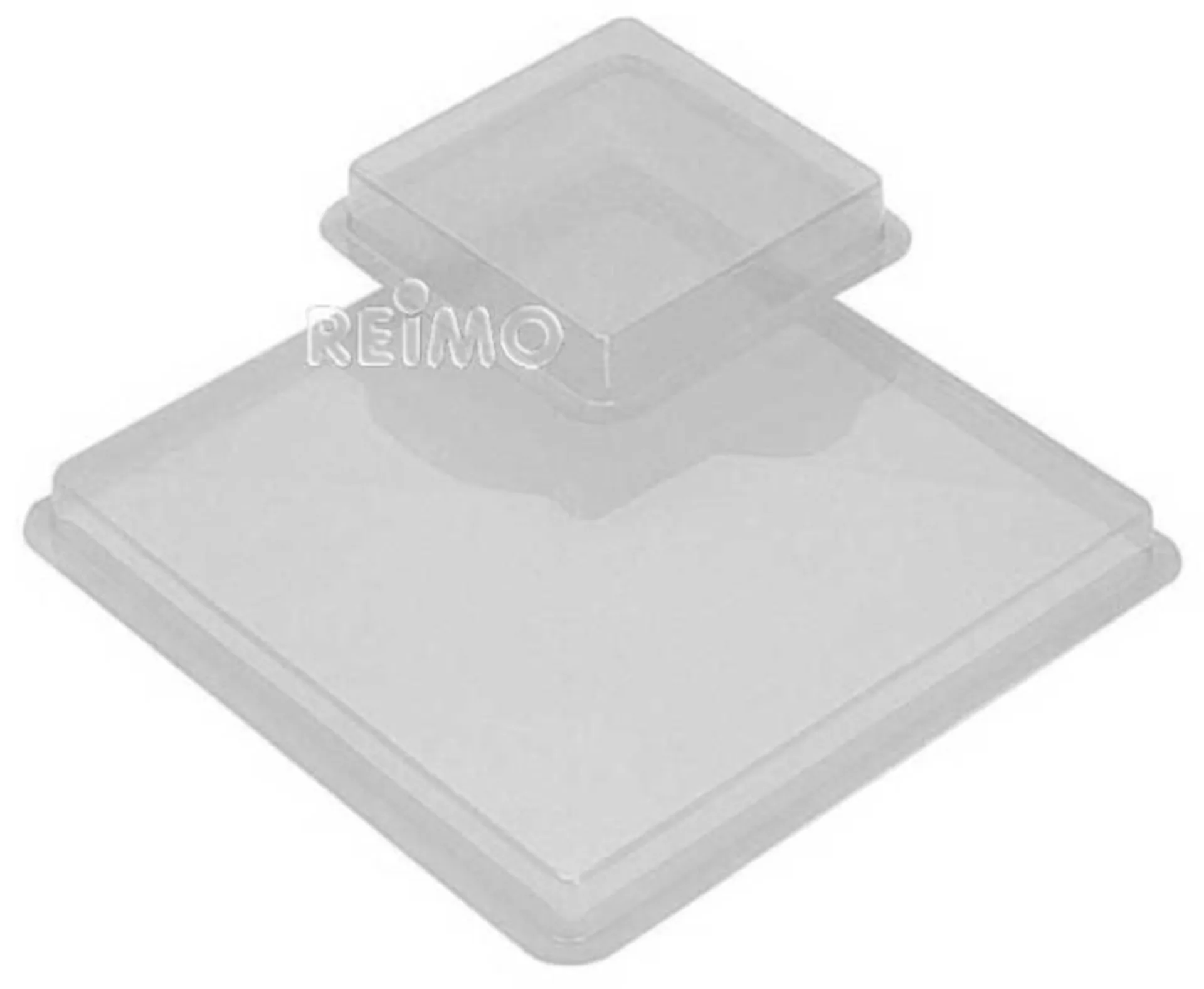 Lanterneau 48x33 simple blanc