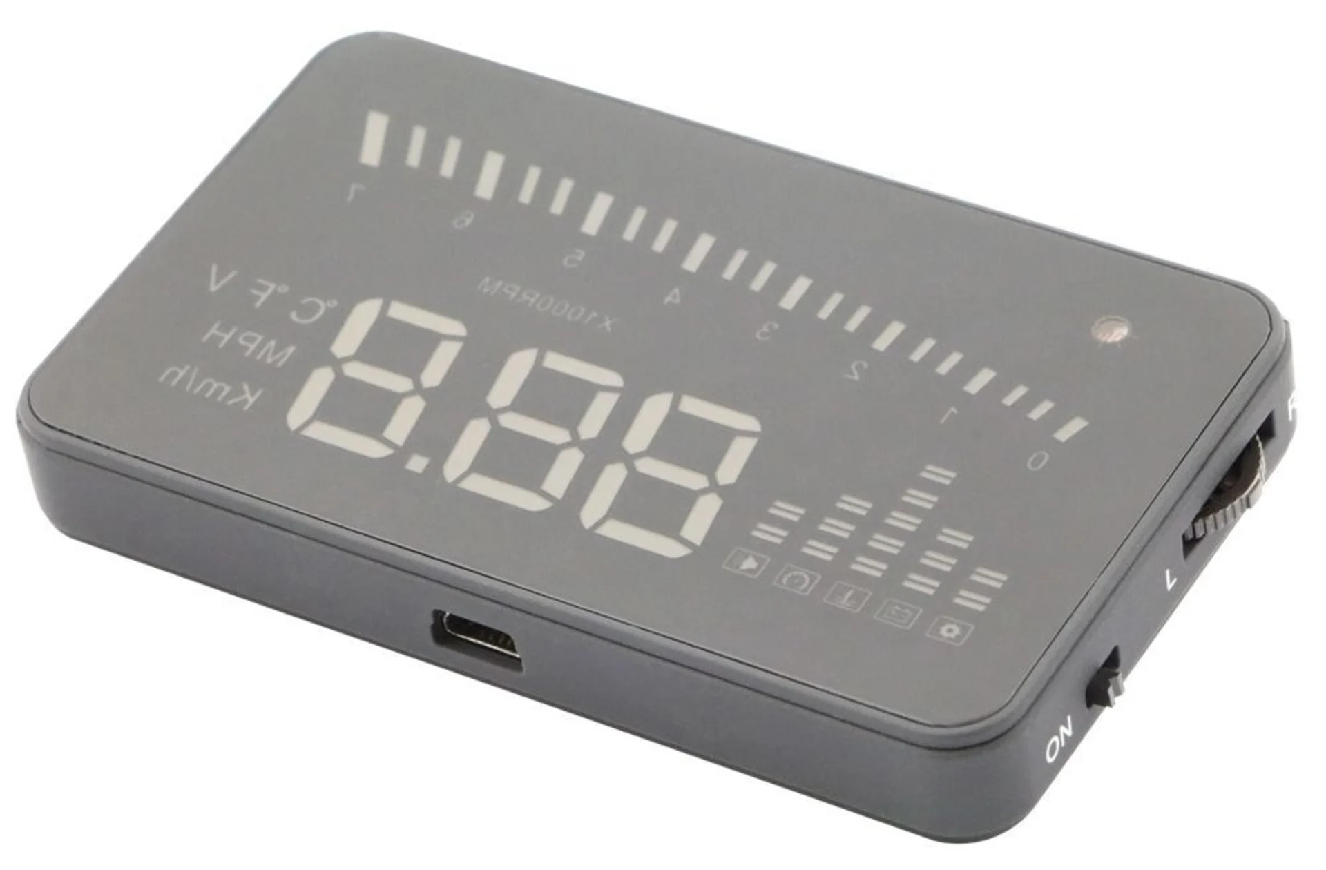 OBD2 Head-Up Display HUDX5 12V OBD2 taugliches HUD (Head-Up Display)