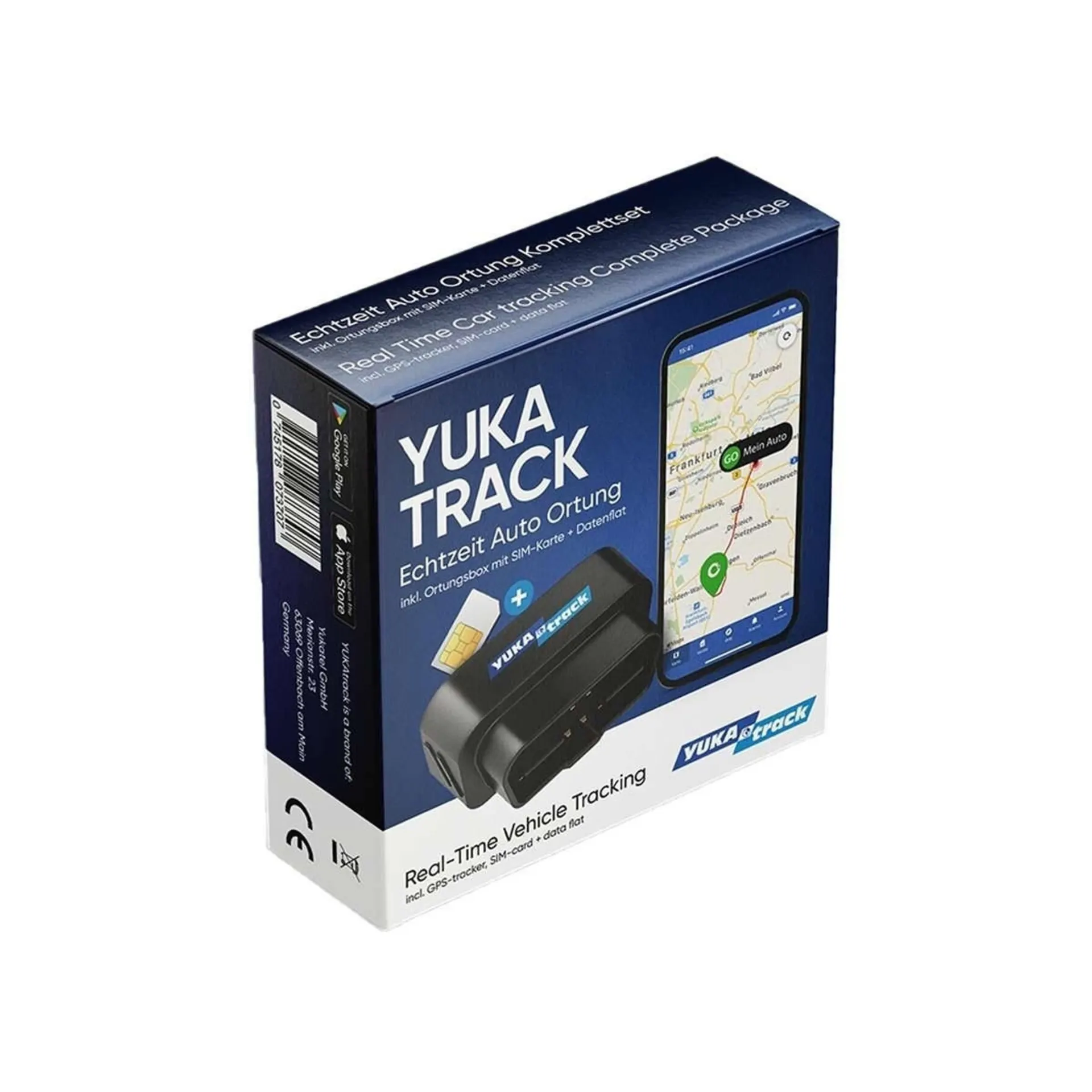 Yukatrack OBD2 GPS Fahrzeug Ortungssystem