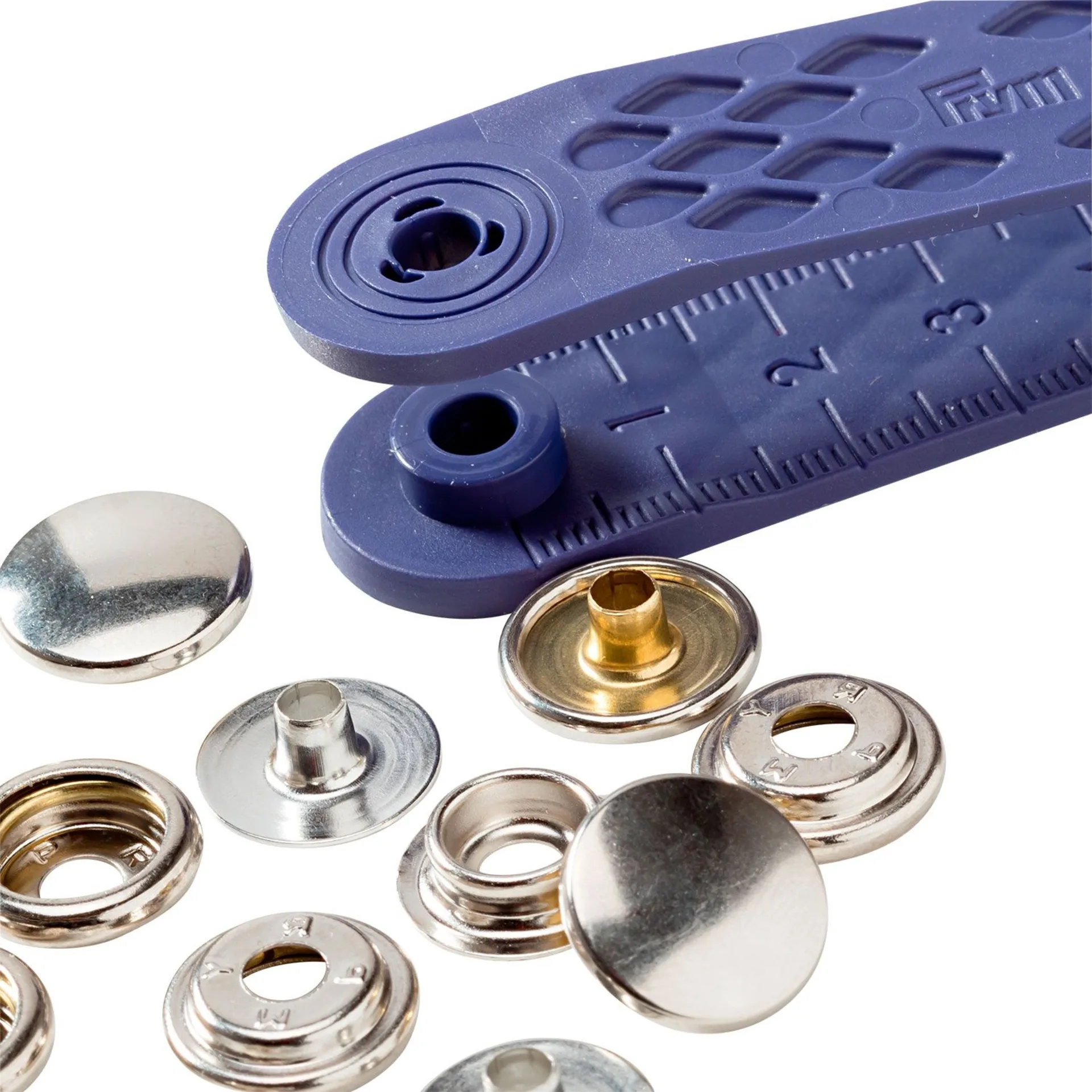 PRYM Druckknöpfe silber 10 Stück Ø 15 mm