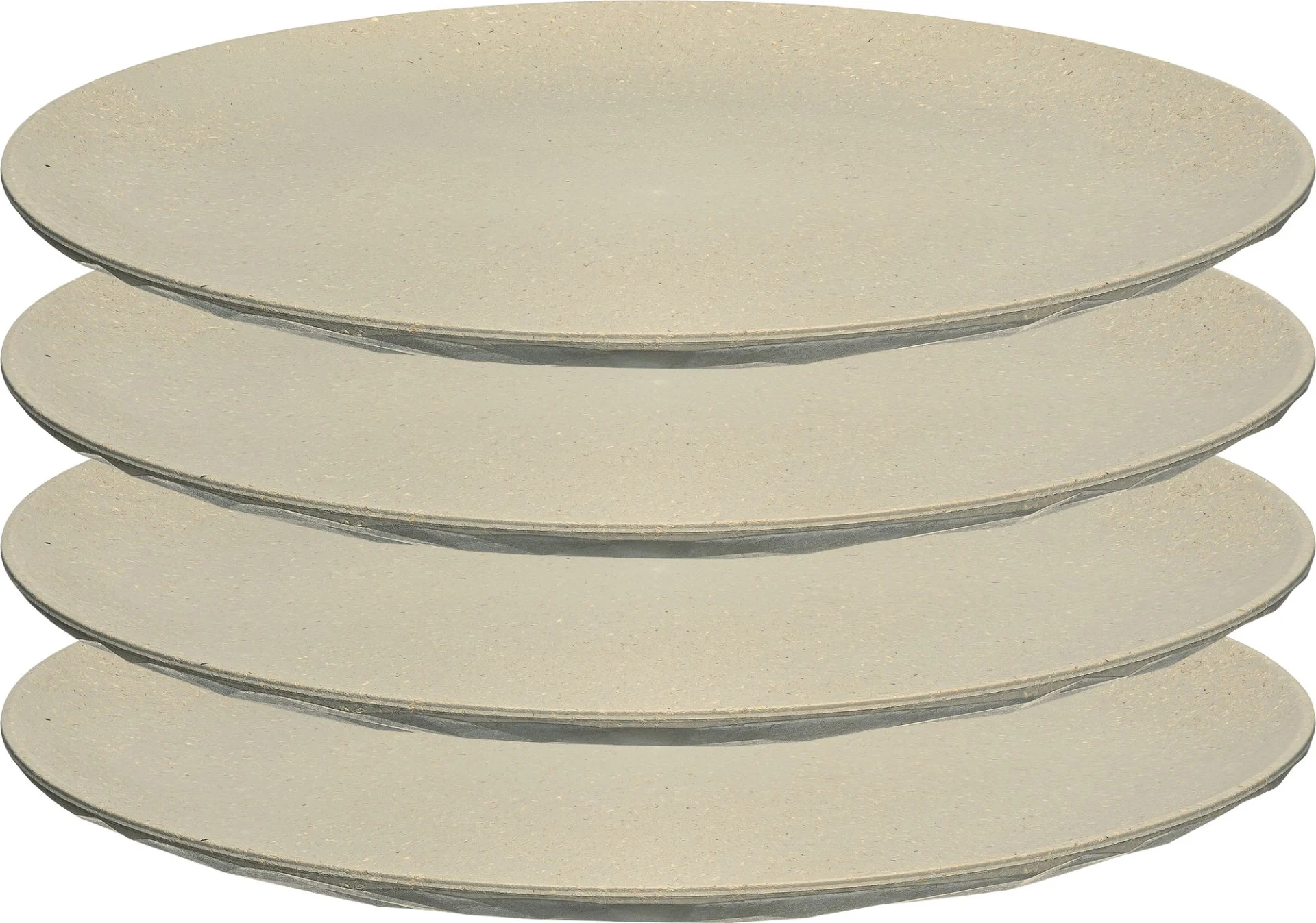 Koziol Club Plate Teller 260 mm 4-tlg. (flach) - Nature Desert Sand