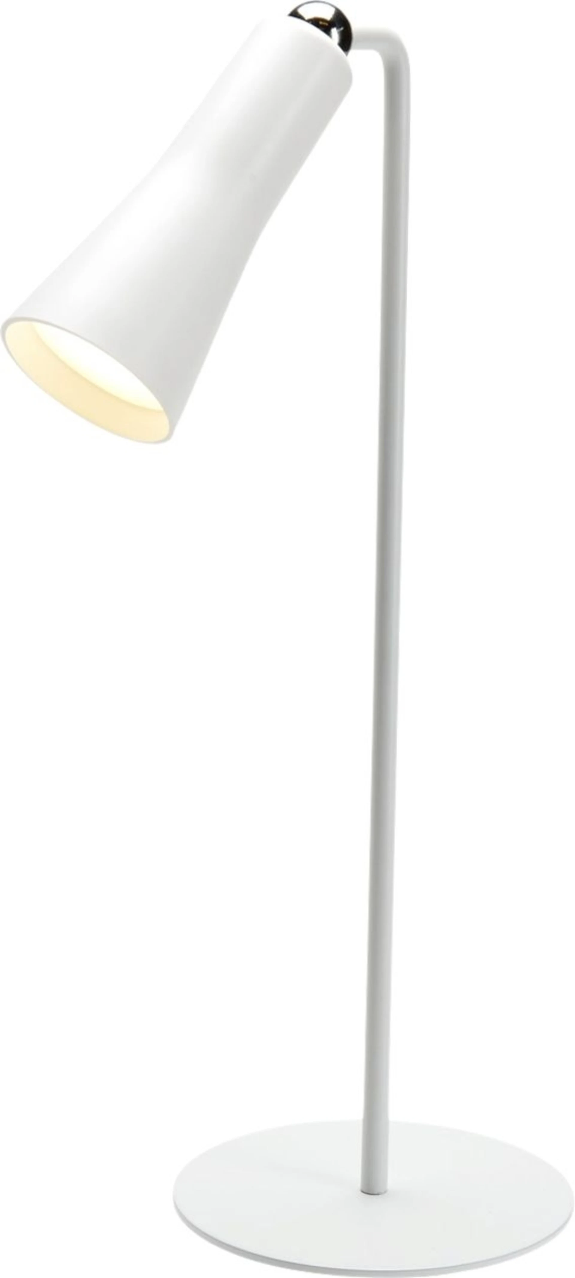 Wecamp Magnete aufladbare Tischlampe weiß