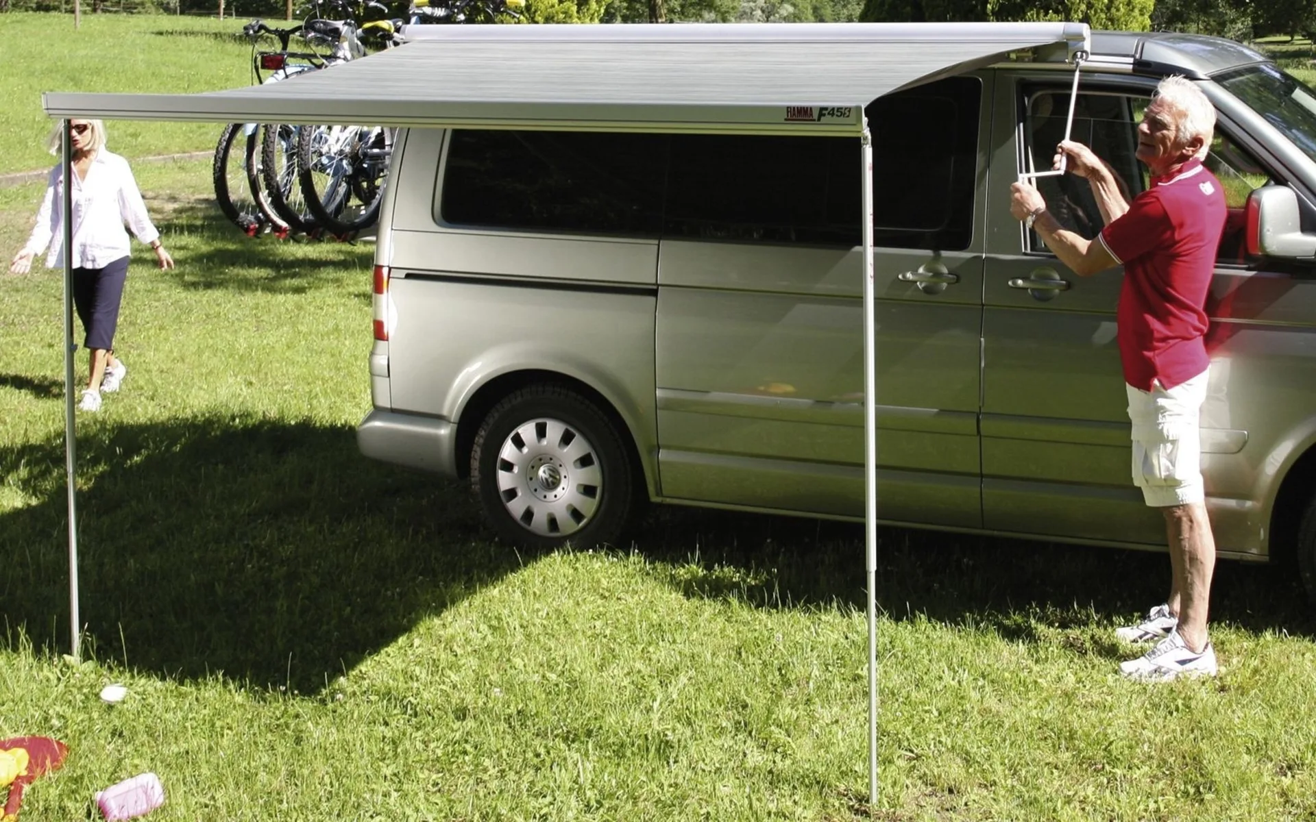 Fiamma F45s 260 Markise für VW T5/T6 Royal Grey / Titanium 263 cm