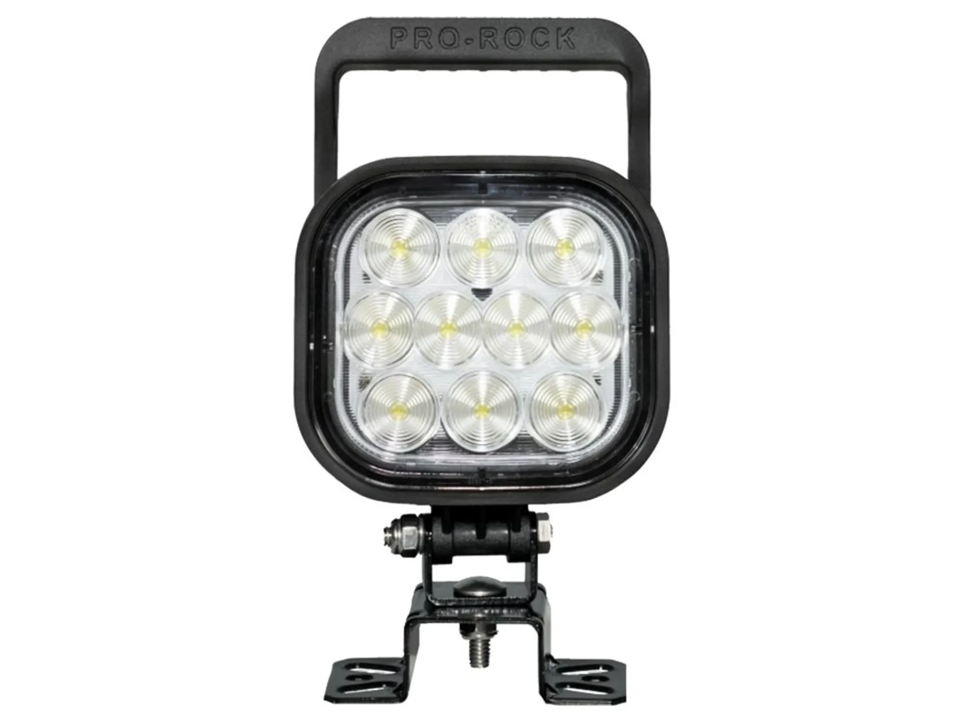 Proplast - LED-Arbeitsscheinw. PRO-ROCK II 125x192.5mm, 2’500Lumen, IP69K ADR, 12-36V, mit Griff und Schalter Proplast - LED-Arbeitsscheinw. PRO-ROCK II 125x192.5mm, 2’500Lumen, IP69K ADR, 12-36V, mit Griff und Schalter