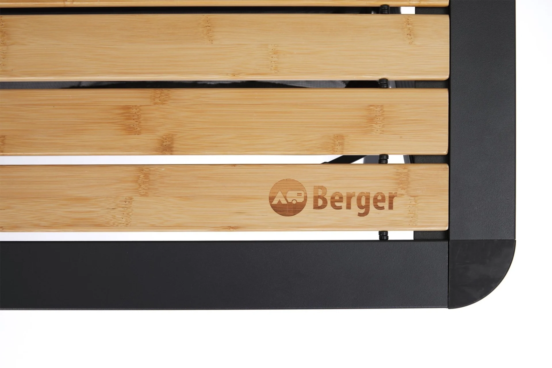 Berger Roya Alu-Bambus Rolltisch schwarz