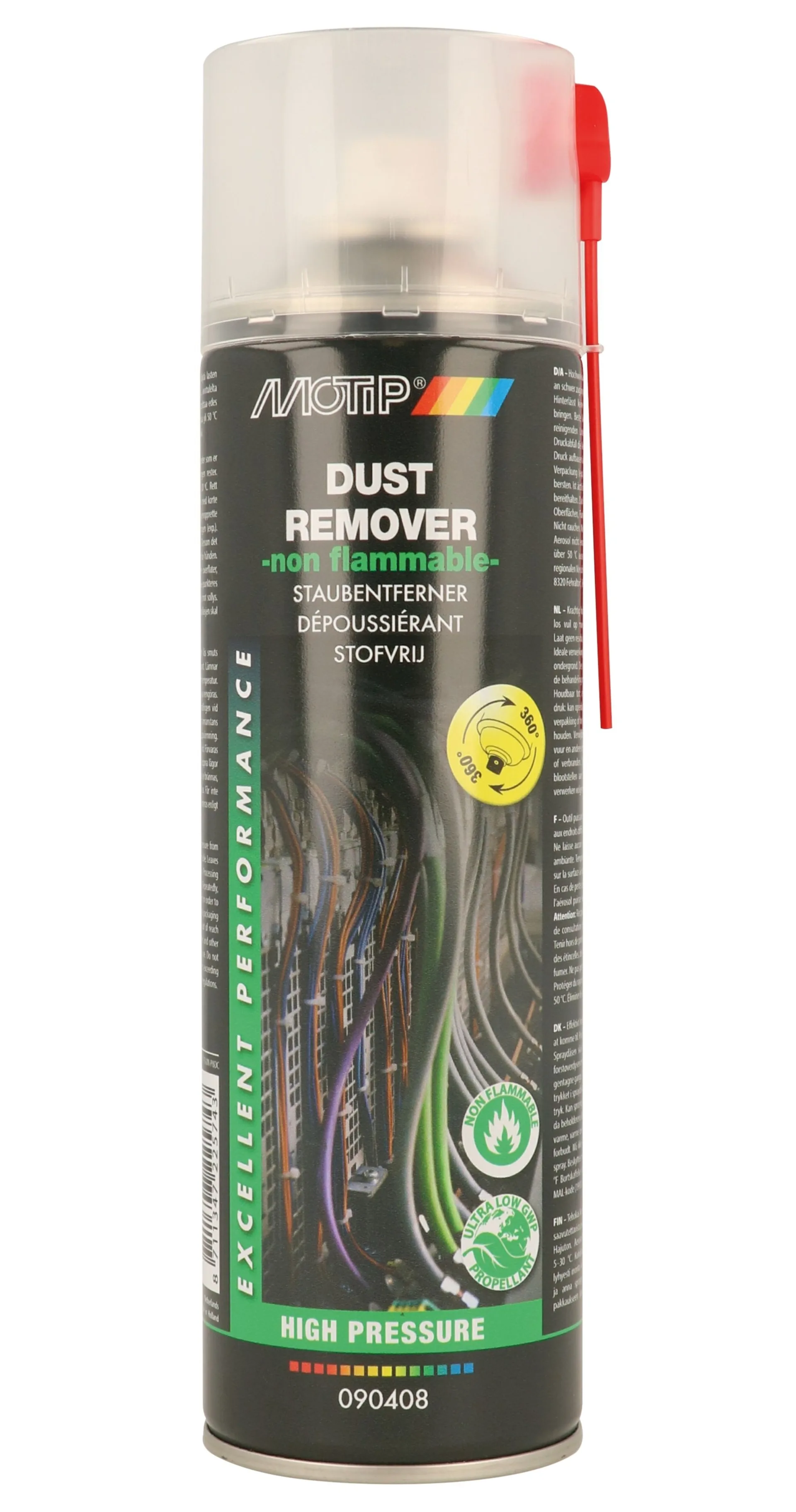 MoTip - Nettoyant anti-poussière, 250 ml Élimine la poussière et les saletés non incrustées MoTip - Nettoyant anti-poussière, 250 ml Élimine la poussière et les saletés non incrustées