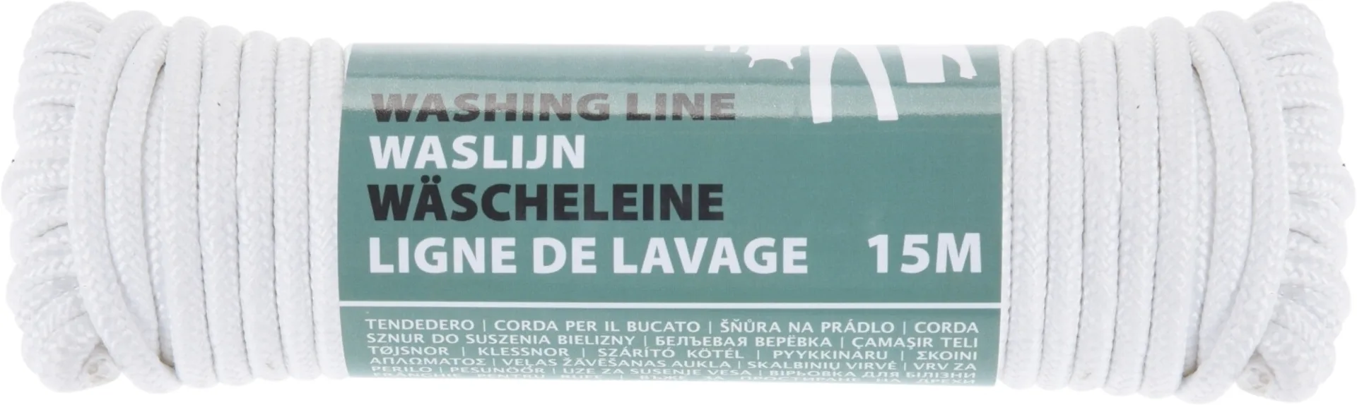 15m Wäscheleine - weiss