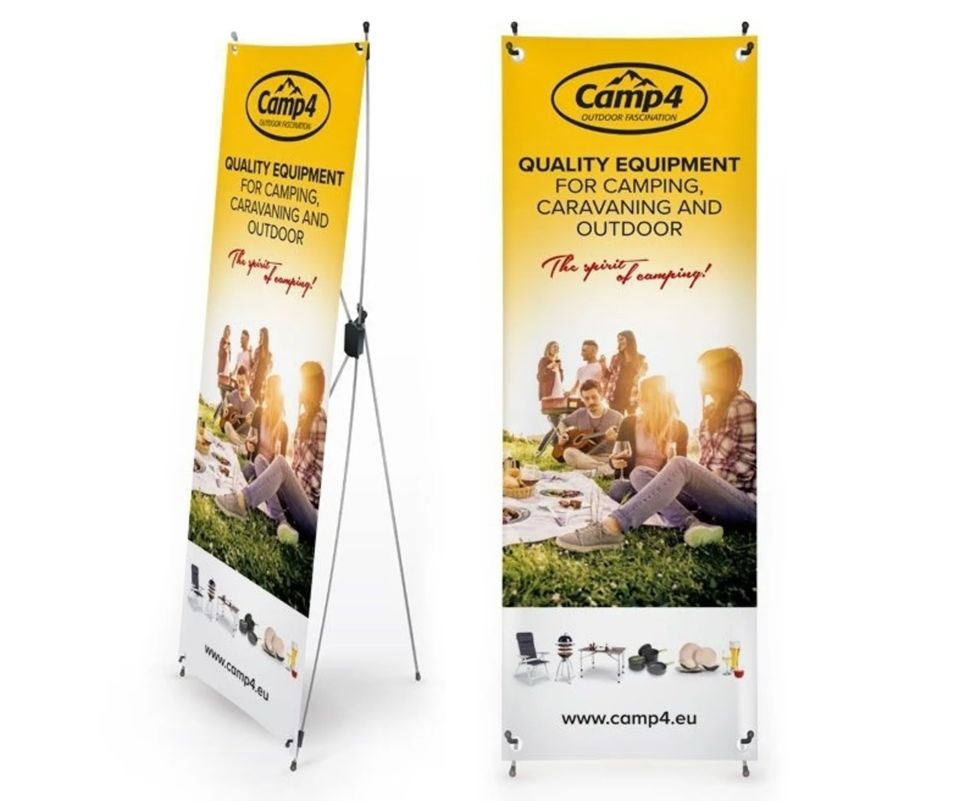 Camp4 X-Banner - Bannière publicitaire pour showroom et salon (taille : 600x1800mm)