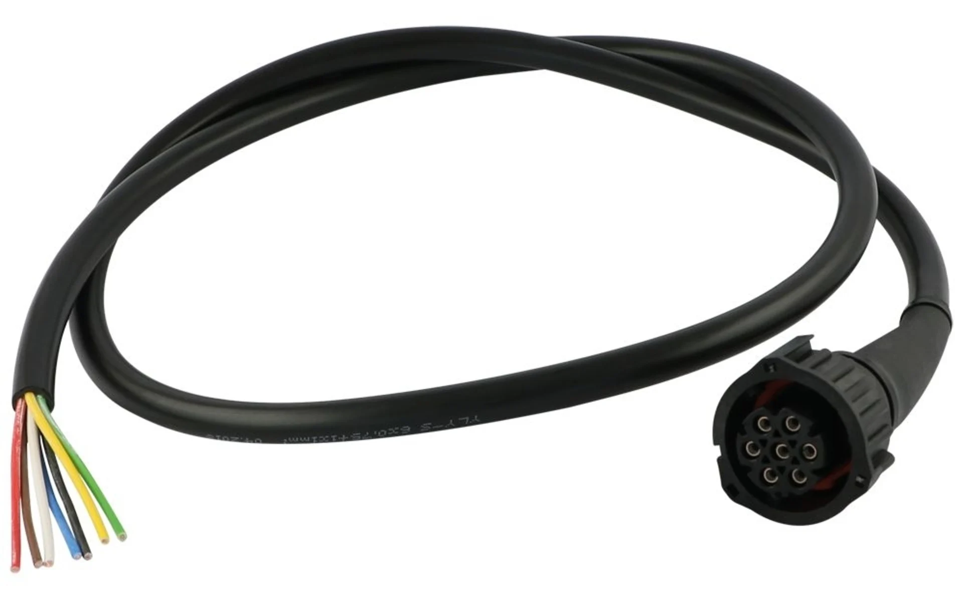 Kabel mit AMP 7-pol.-Stecker (7 x 0.75 mm2) Bajonettverschluss, 2.5 m