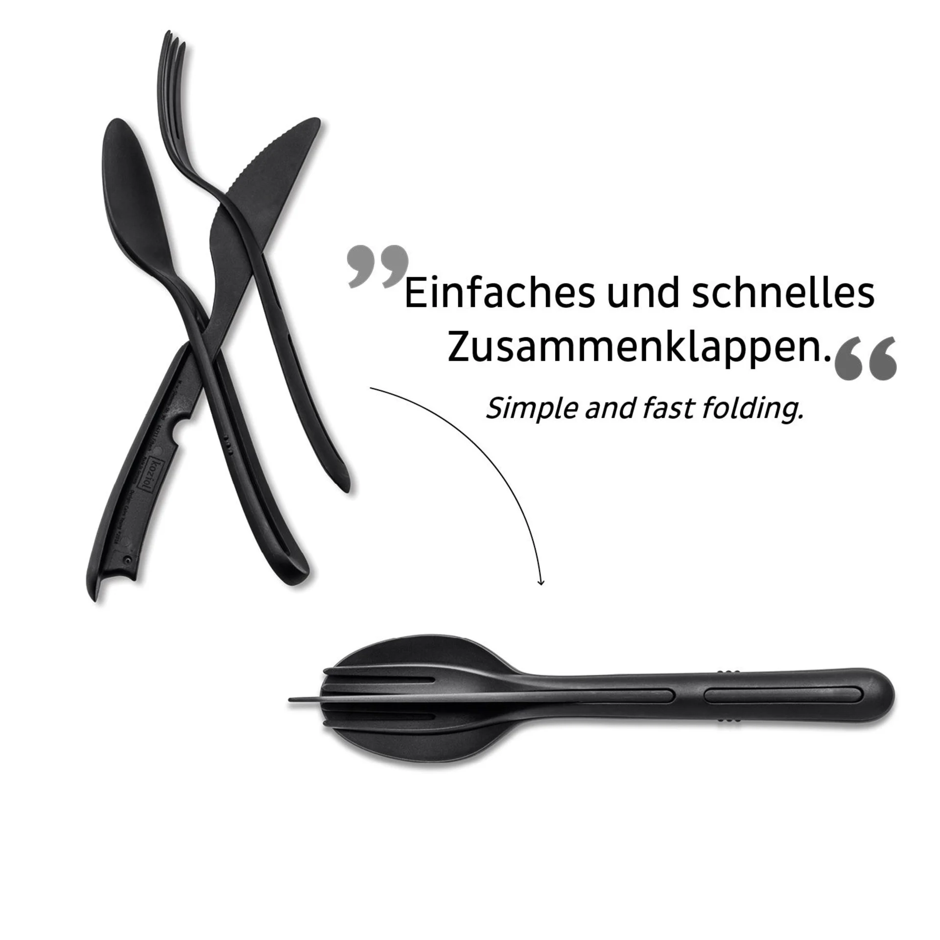 silwy® Besteck-Set "TRICKY" BLACK