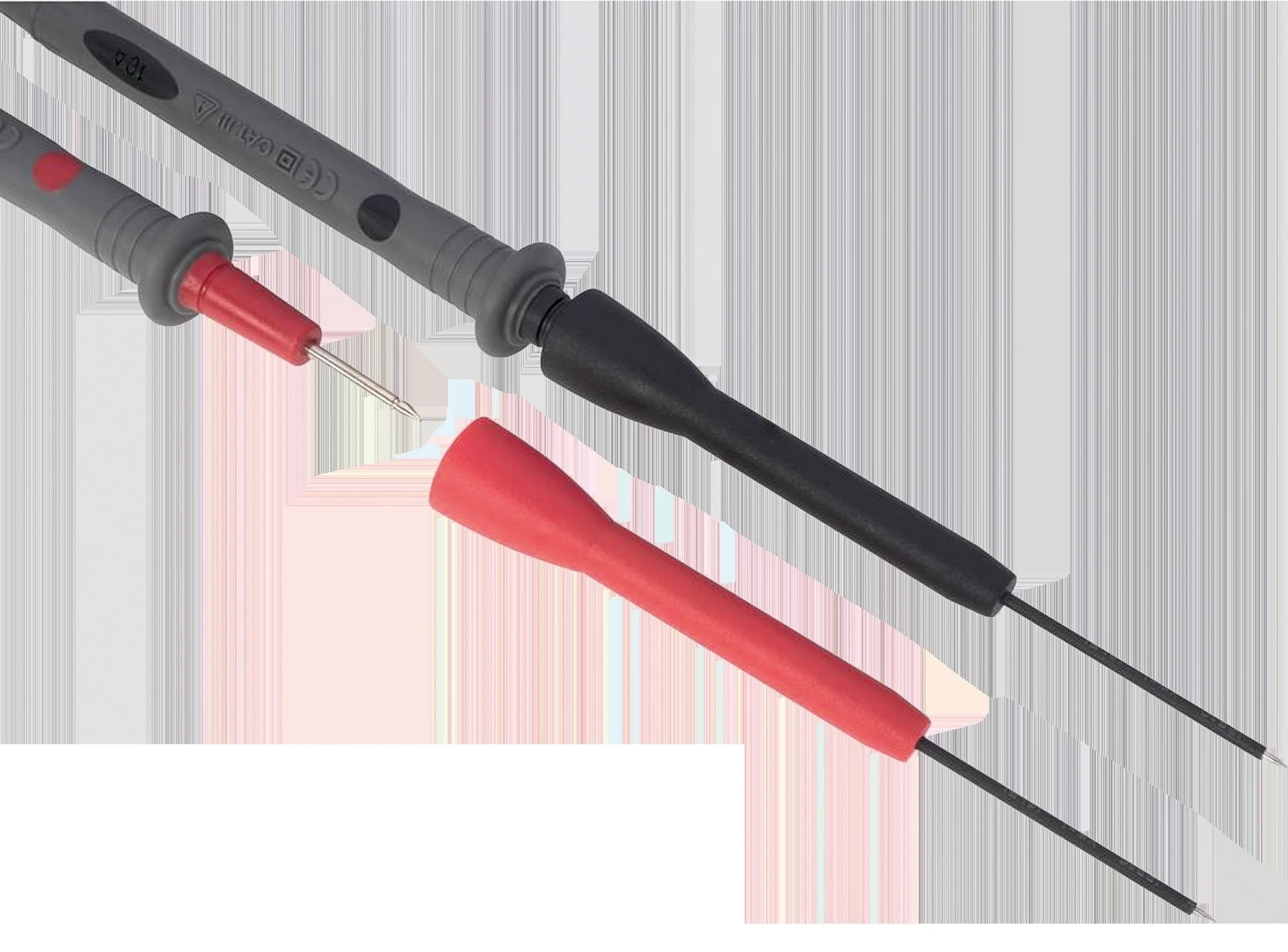 2 Stk. Messspitzen 2 mm zu Messleitungen ø 1.3 x 100 mm (Spitze: 38 mm)