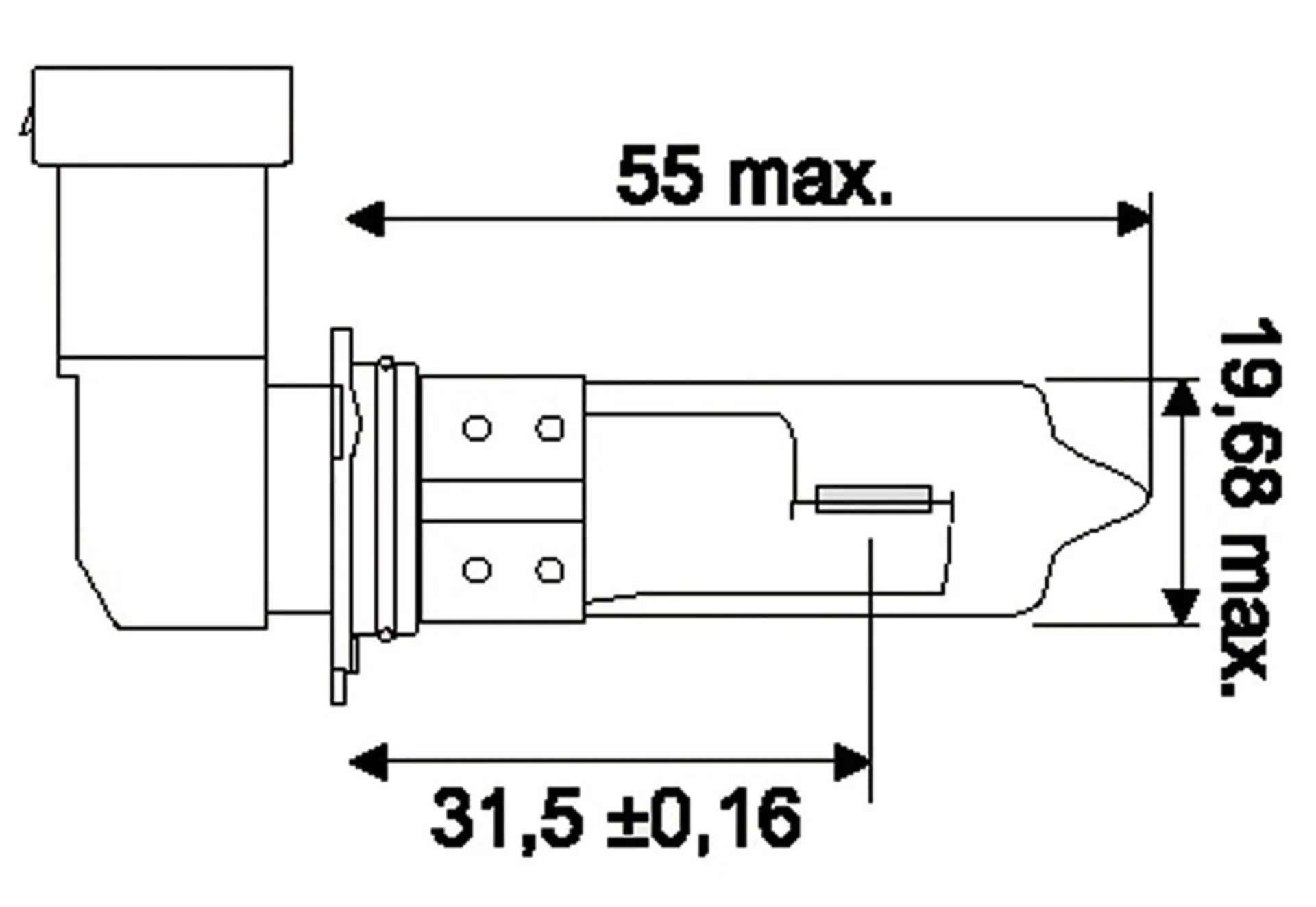 Osram Halogenlampe HB3 12V 60W P20d