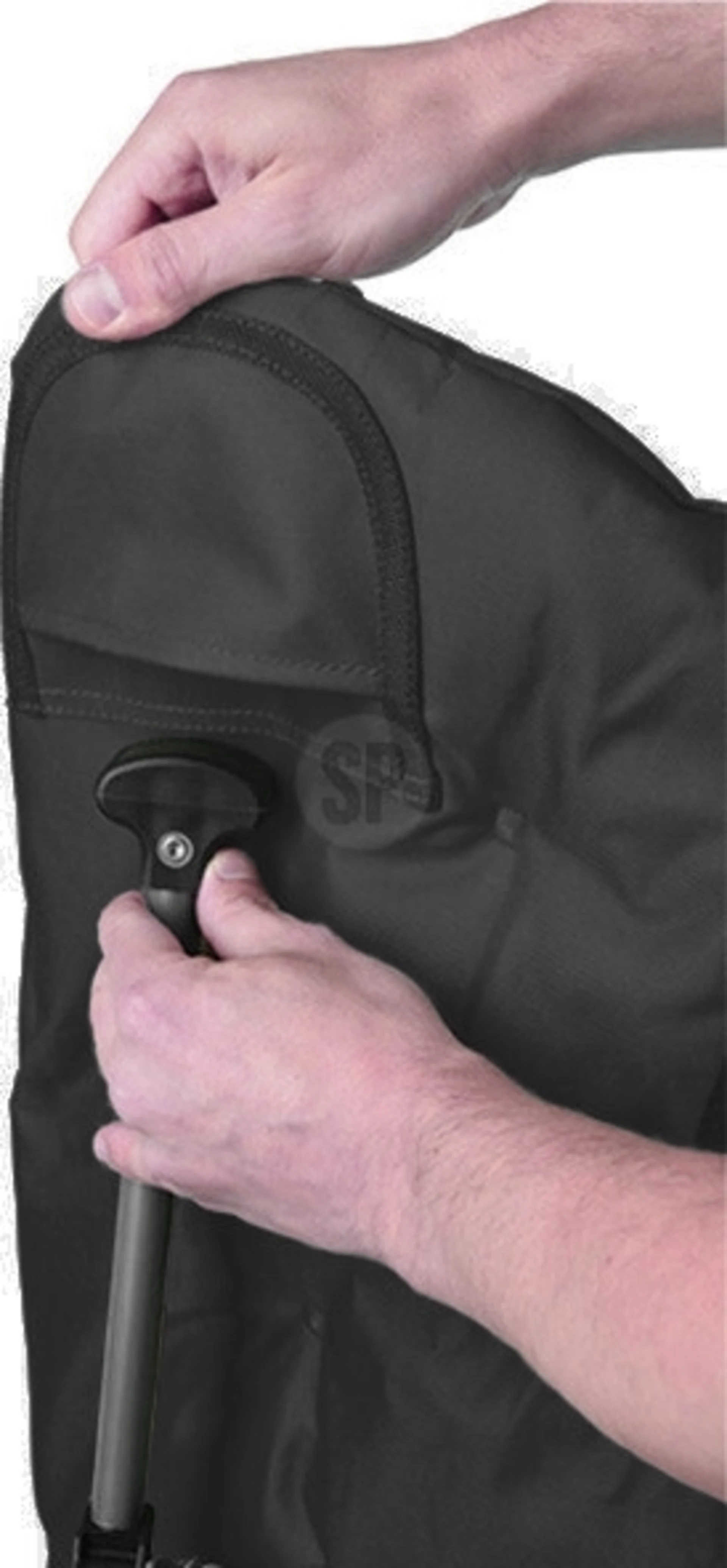 Campingstuhl klappbar schwarz