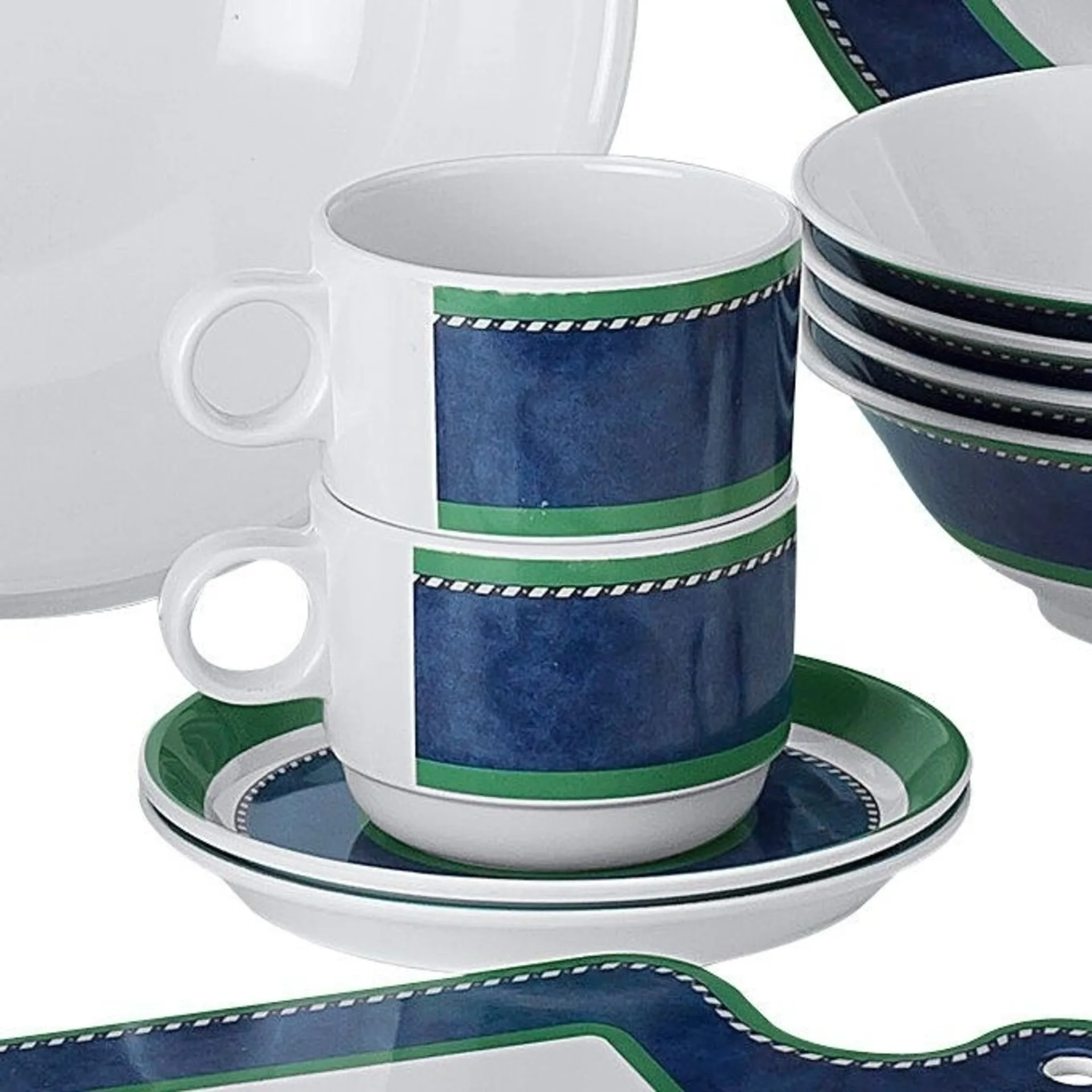 Gimex Marble Blue 4-tlg. Tassen Set