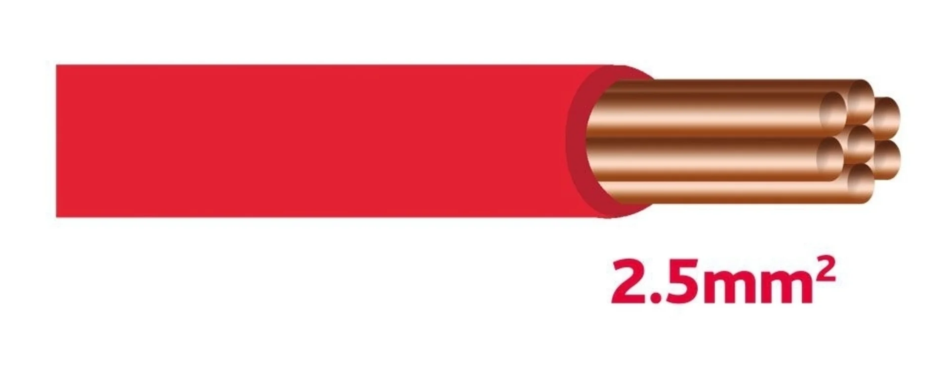 Autokabel AYL 2.5mm2, 10m rot