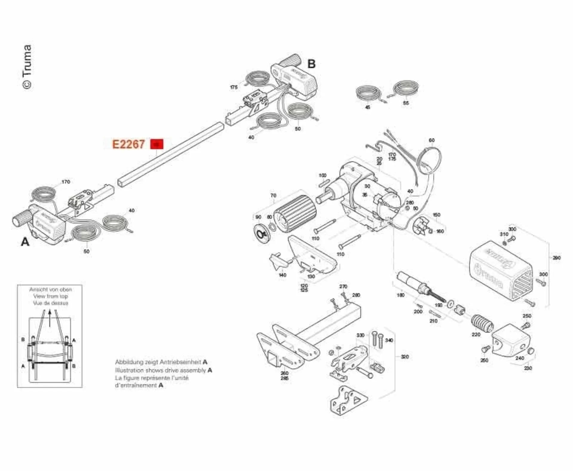 Tube de connexion 145cm