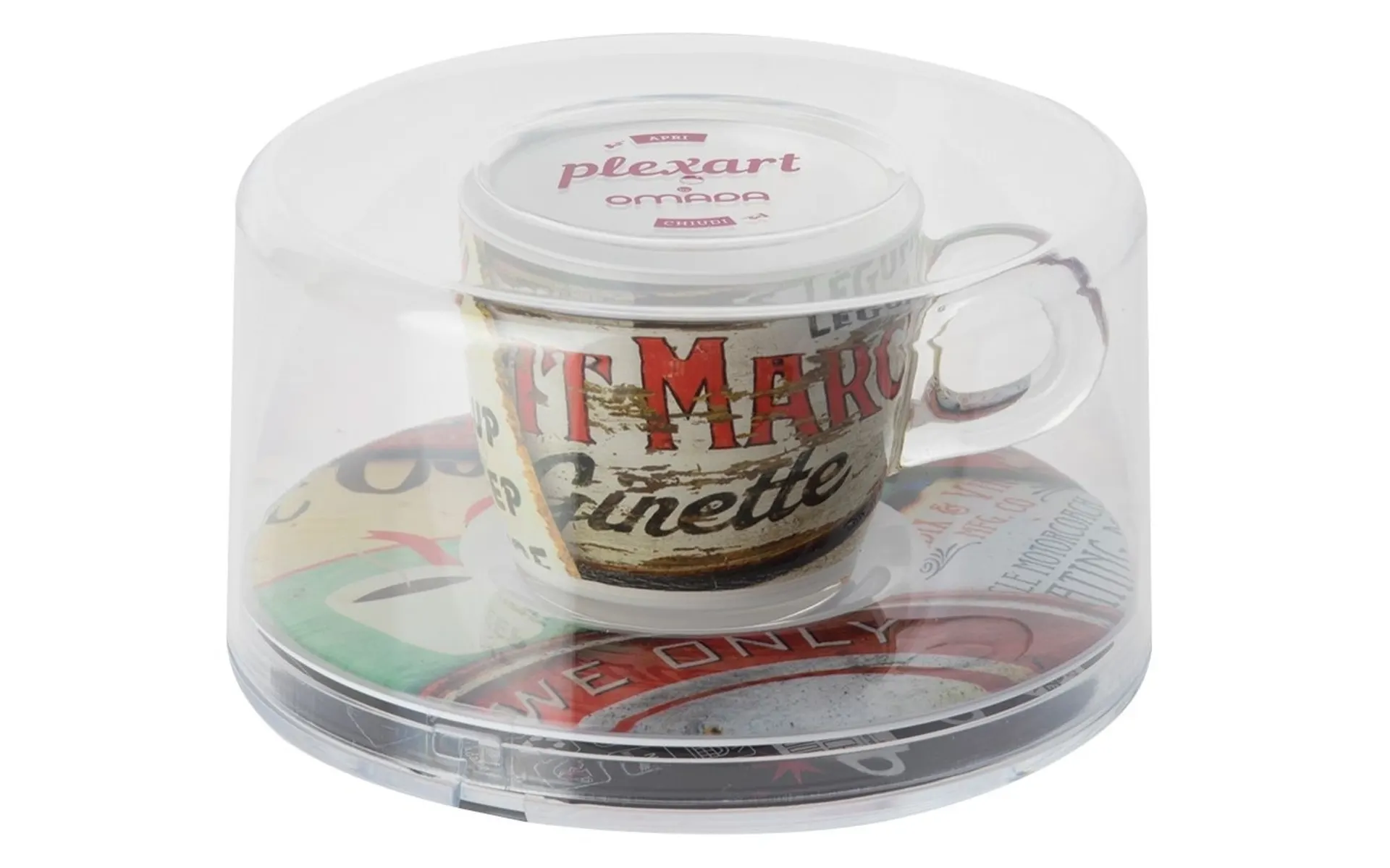 Espressotasse Vintage mit Untertasse
