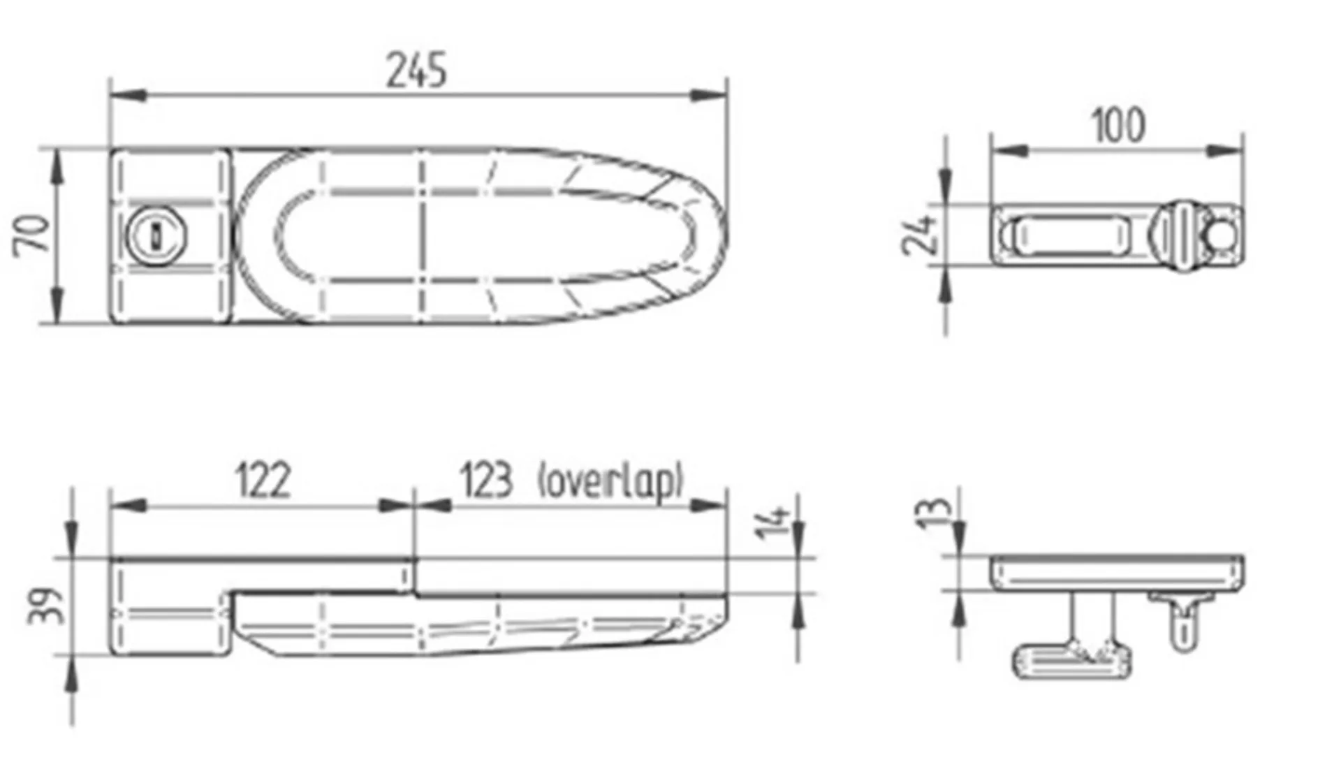 Thule Schloss Inside Out Lock