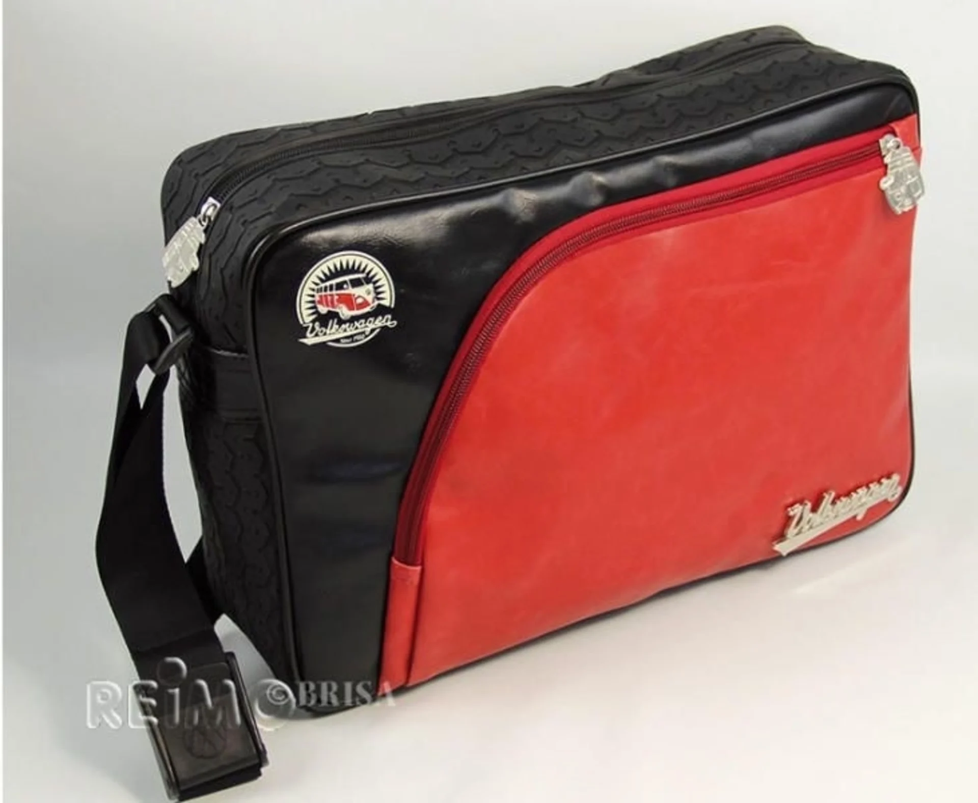 Sac à bandoulière VW Collection Profilé de pneus en rouge/noir pour tablette ou ordinateur portable