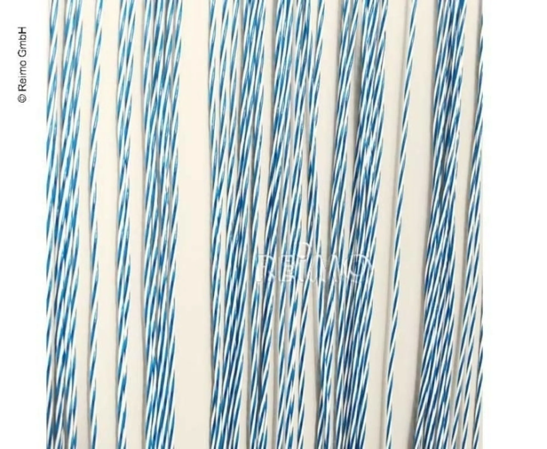 Türvorhang STRING, 100% PVC, 60x190cm,weiss/blau