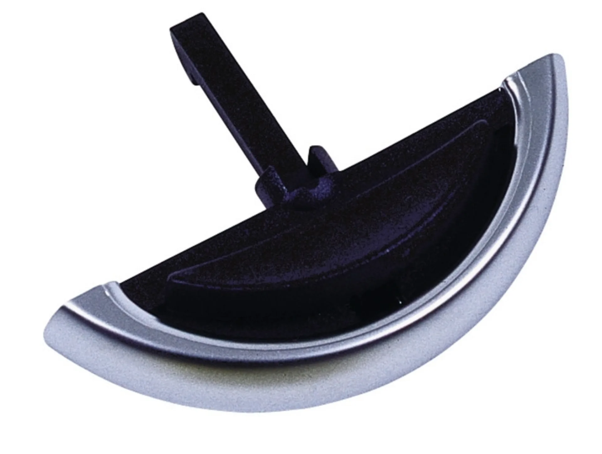 Möbelgriff silber/schwarz mit Gegenstück Möbelgriff silber/schwarz mit Gegenstück