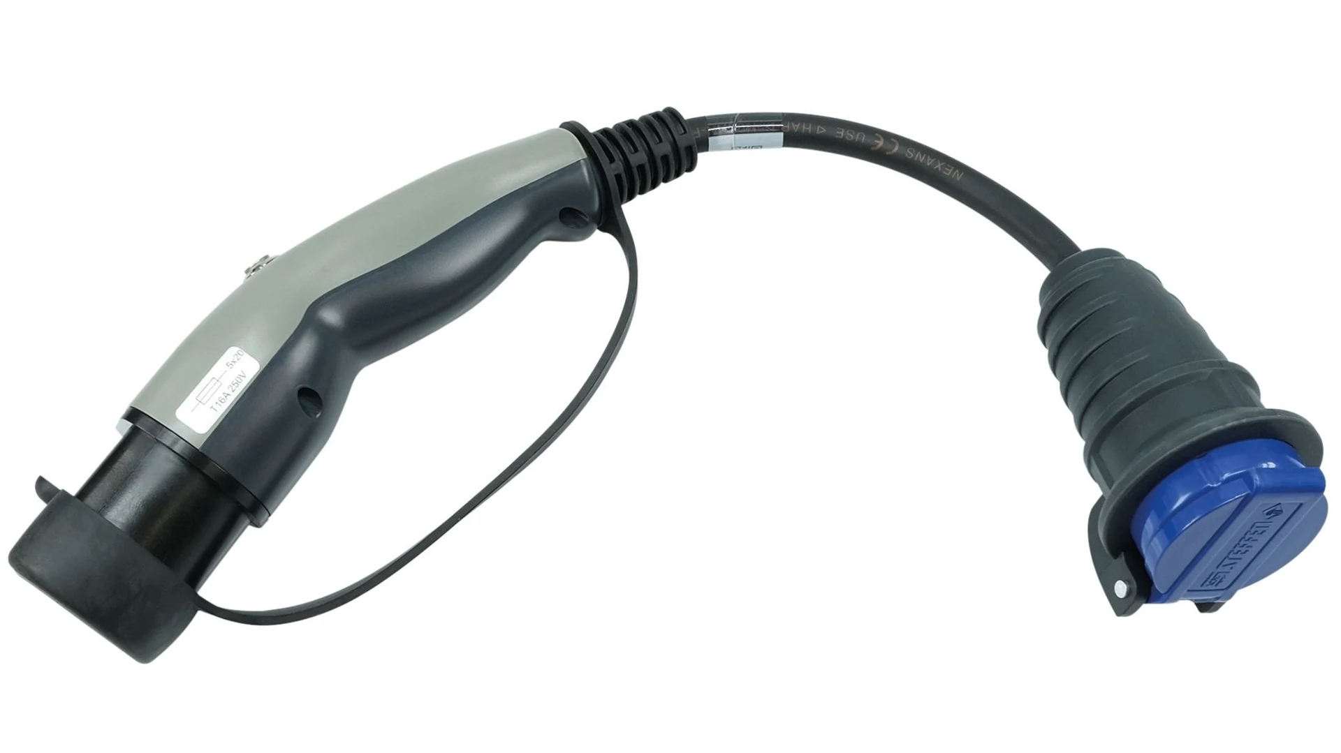 Typ 2 auf T23 Adapter mit Entriegelung