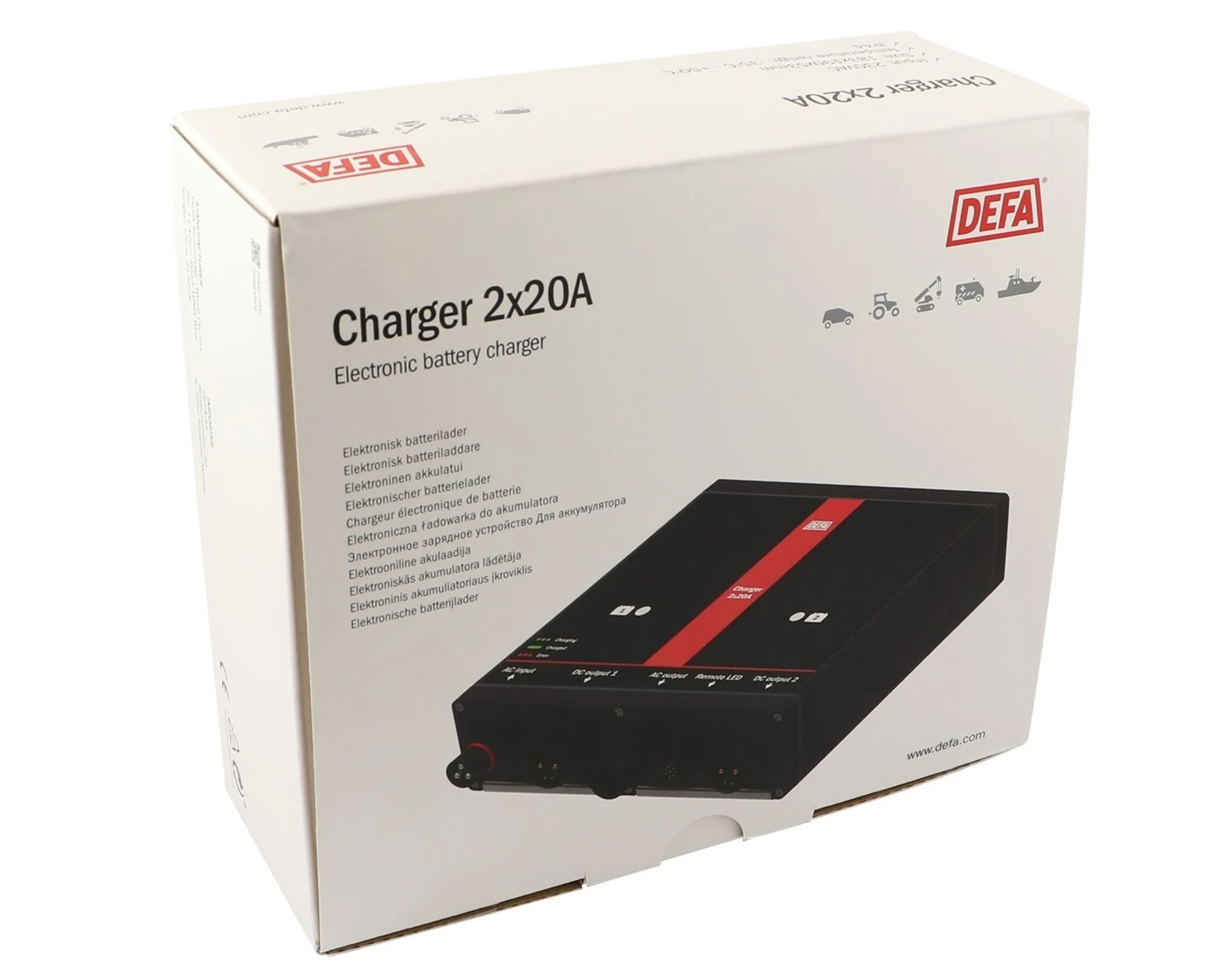 DEFA - Chargeur de batterie 2x 12V 20A (24V)