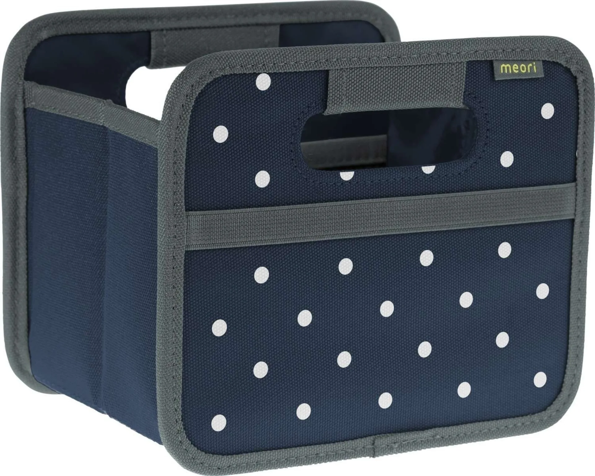 Meori Faltbox Mini Marine Blau mit Punkten 1,8 Liter