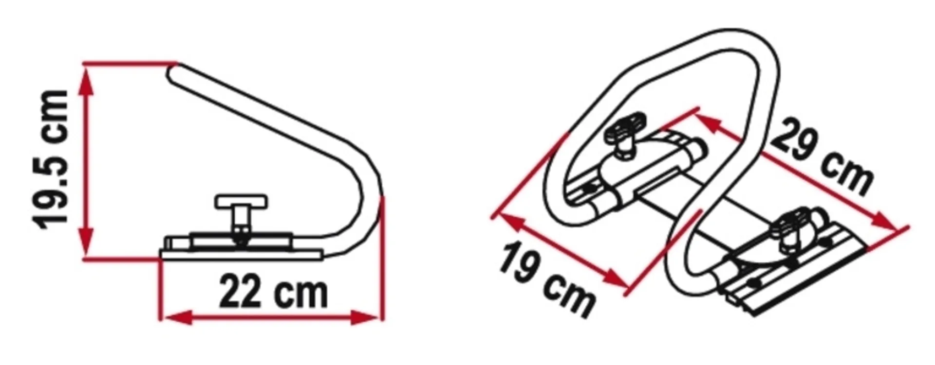 MotoWheel Chock Rear - Blockiersystem für Hinterrad MotoWheel Chock Rear - Blockiersystem für Hinterrad